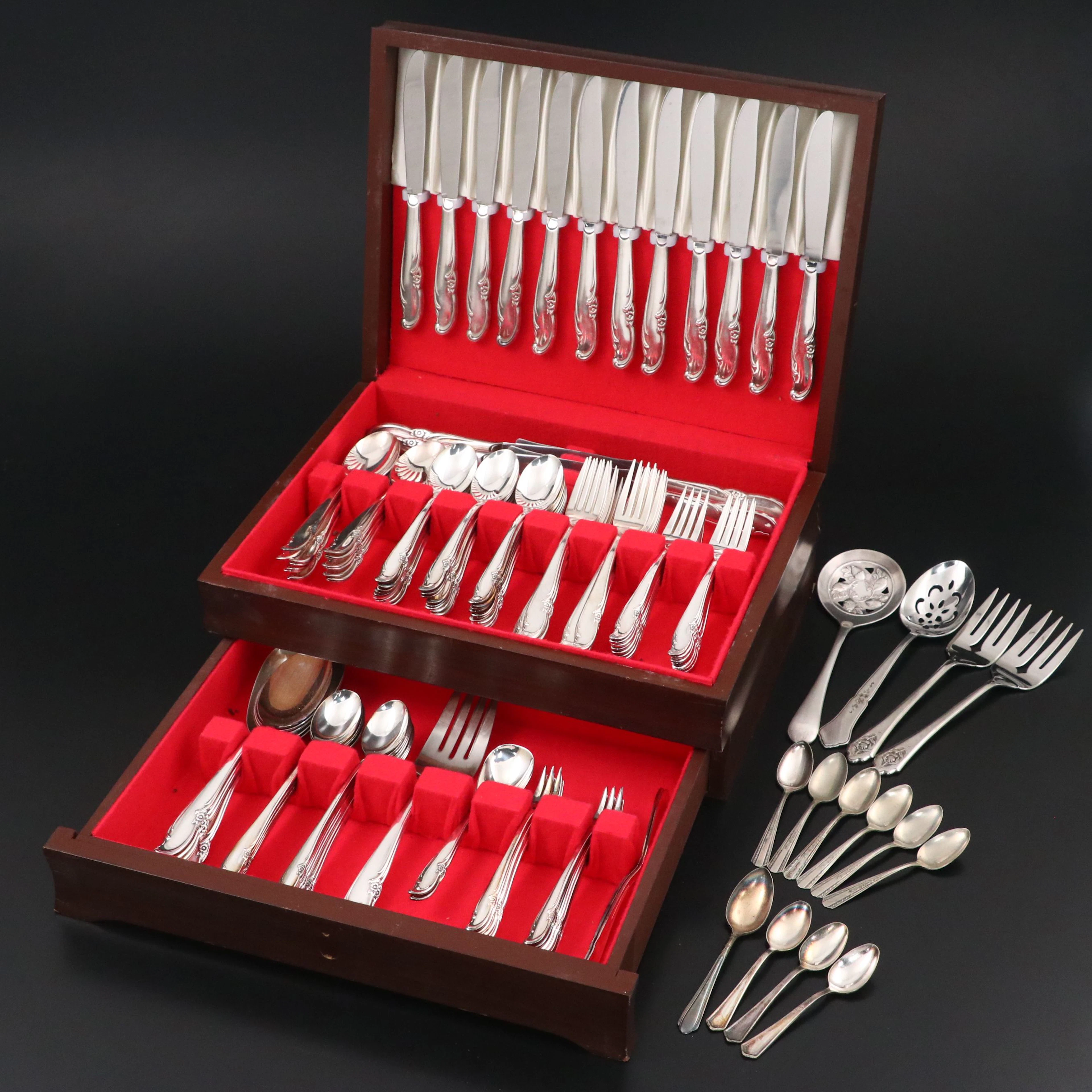 Wm. Rogers "Allure-Teatime" Silver Plate Flatware