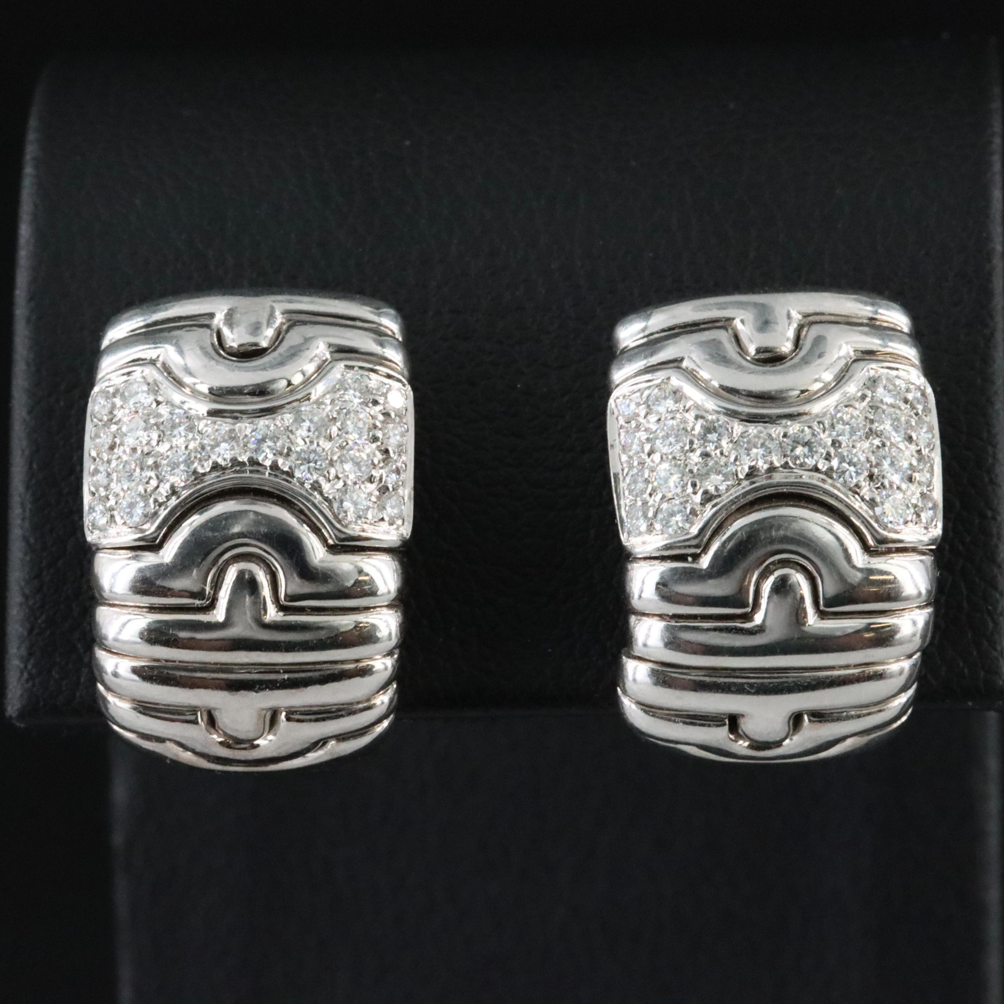 Bulgari BVLGARI Parentesi 18K 0.66 CTW Diamond Earrings