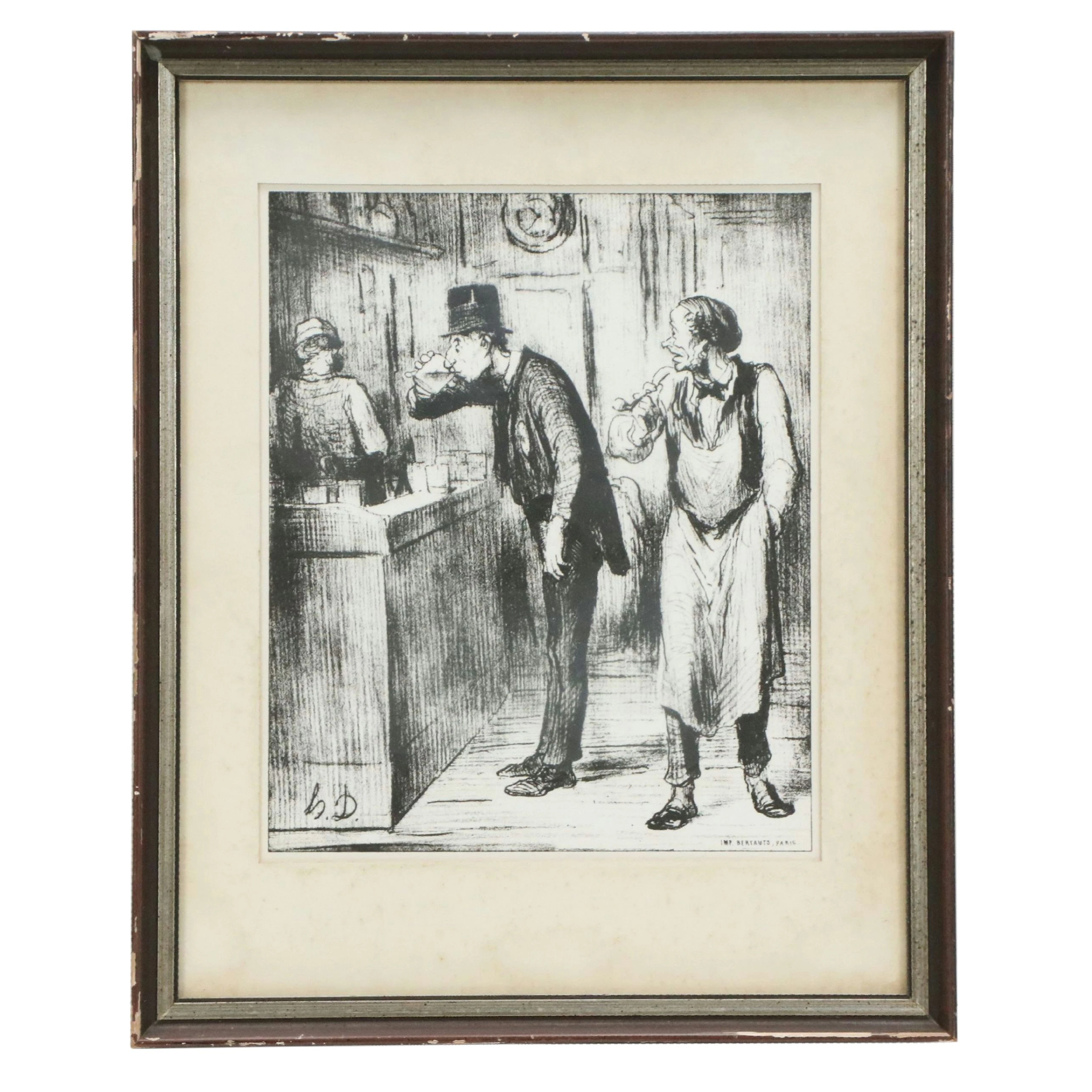 Posthumous Honoré Daumier Lithograph "Ami de Personne," Circa 1965