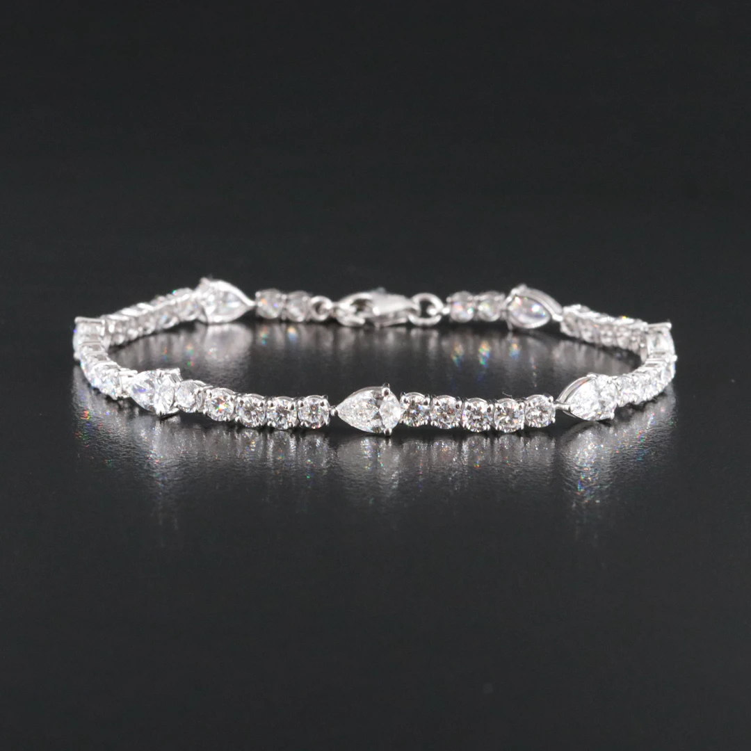 14K 6.35 CTW Lab Grown Diamond Line Bracelet