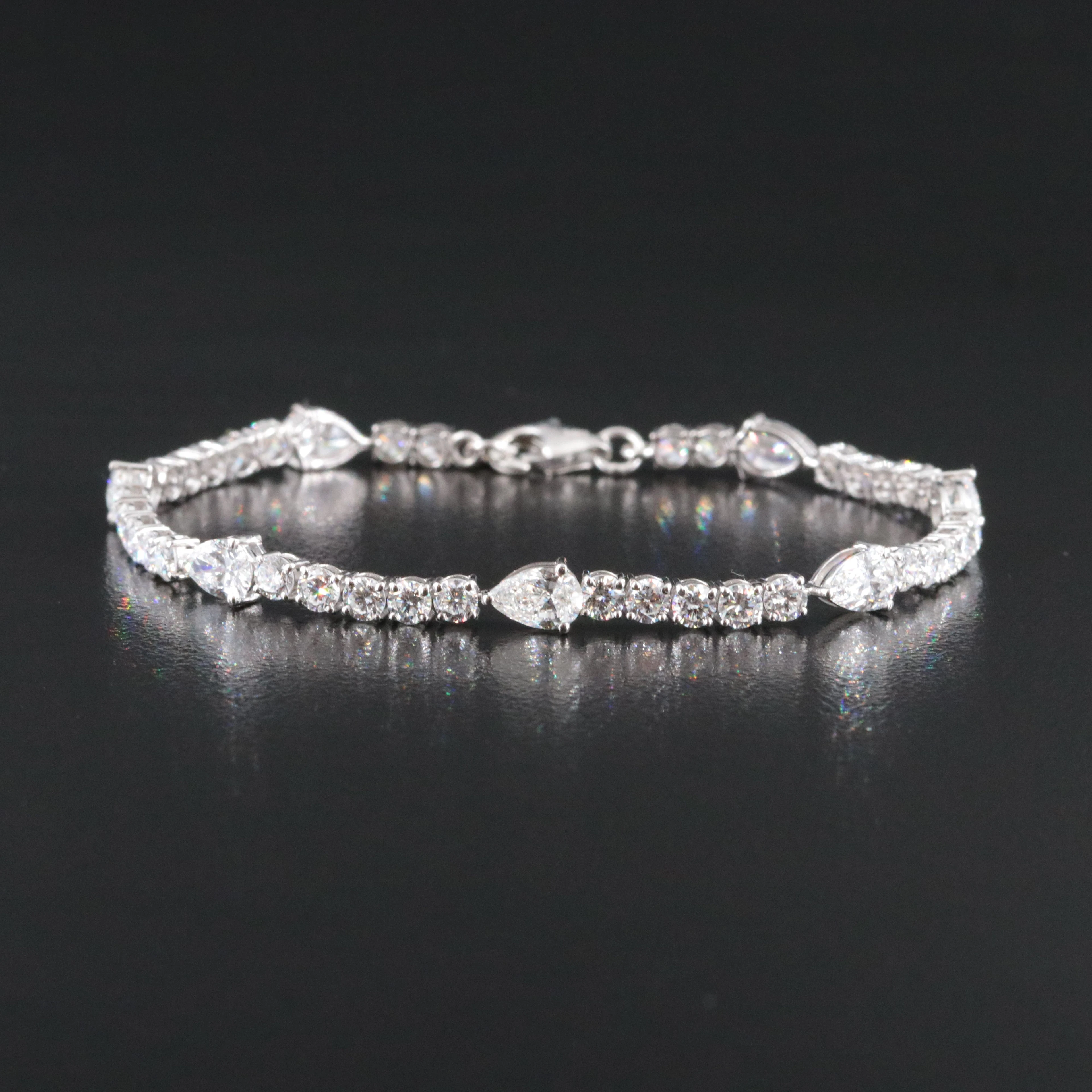 14K 6.35 CTW Lab Grown Diamond Line Bracelet