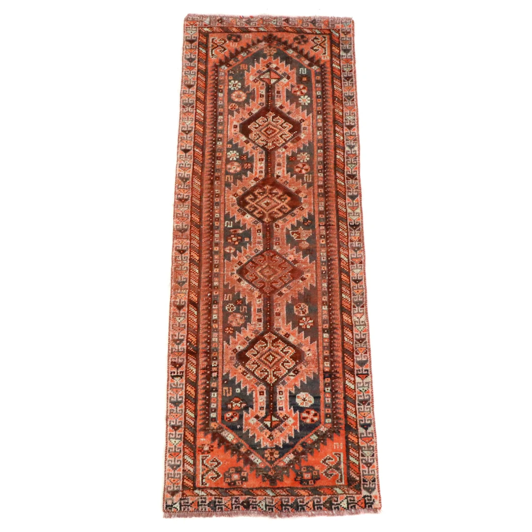 2'10 x 8'3 Hand-Knotted Persian Kurdish Carpet Runner