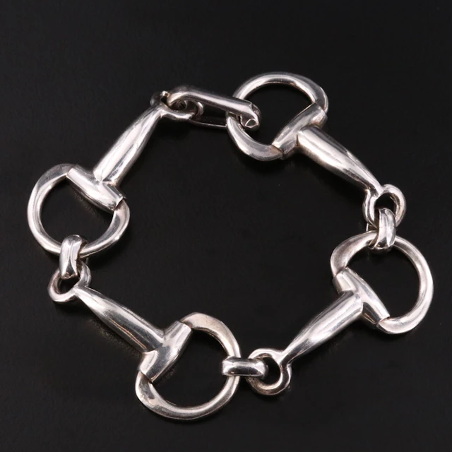 Sterling Horsebit Bracelet