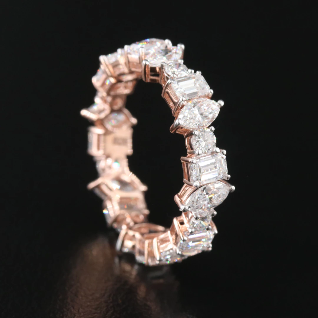 14K Rose Gold 2.93 CTW Lab Grown Diamond Eternity Band