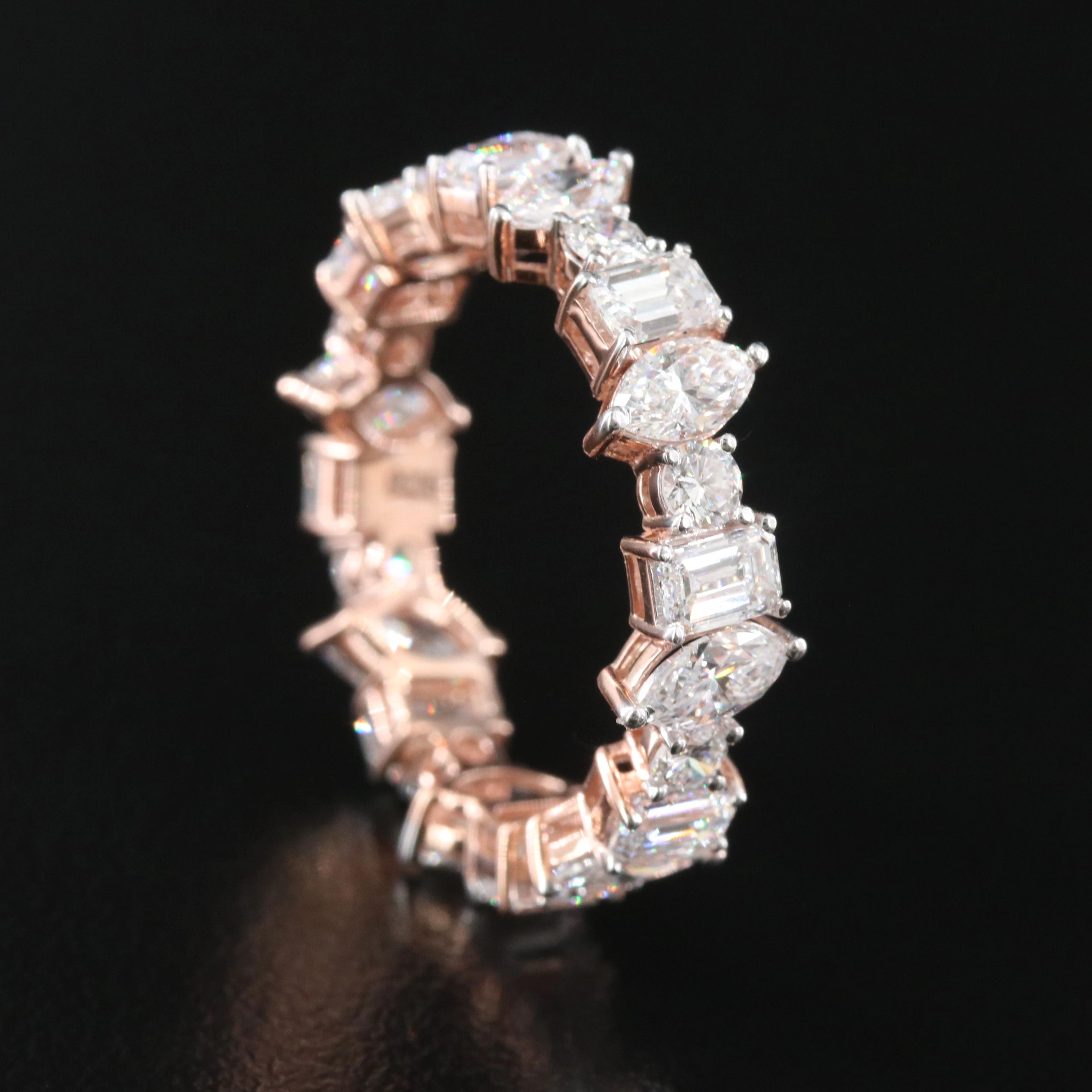 14K Rose Gold 2.93 CTW Lab Grown Diamond Eternity Band