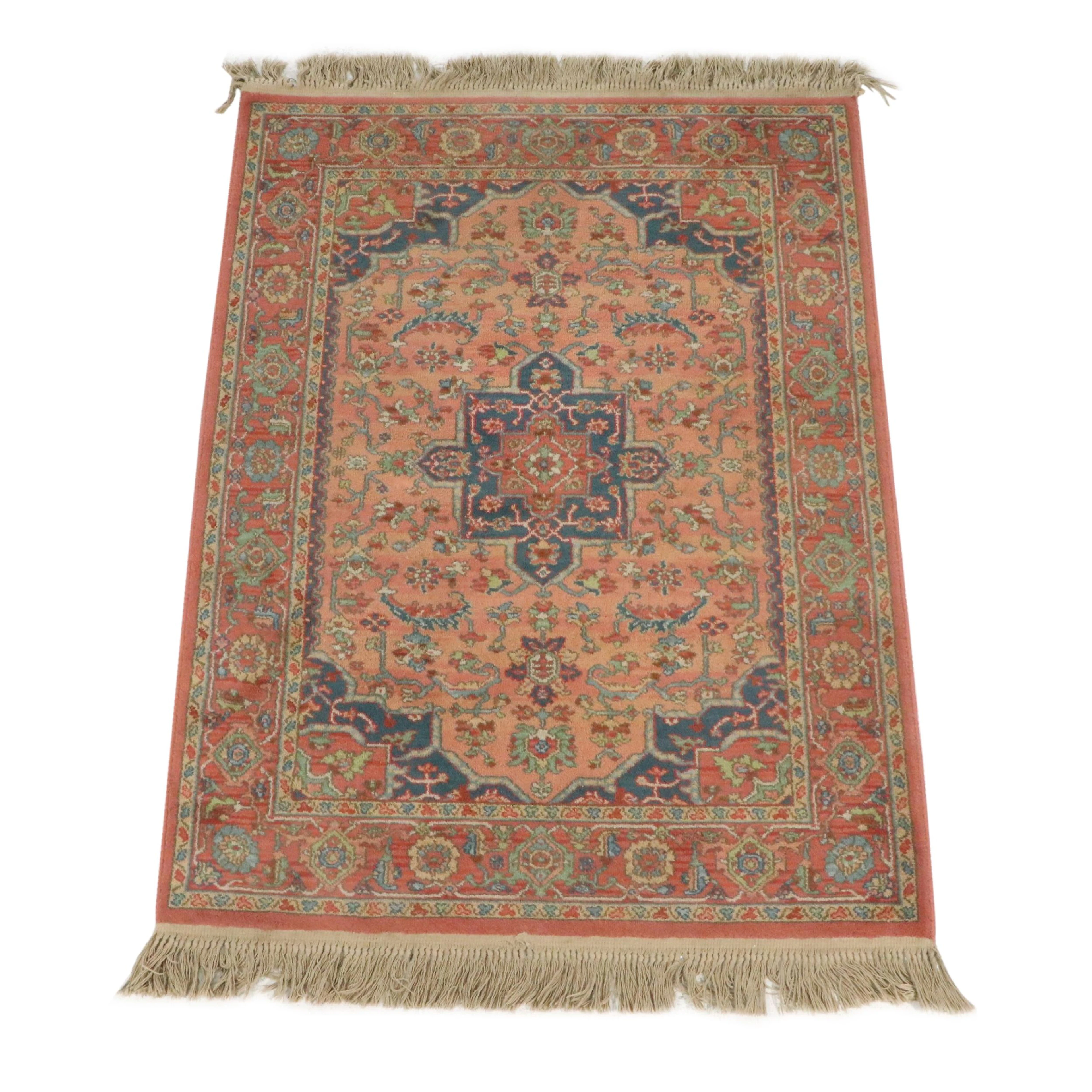 4'5 x 6'10 Machine Made Karastan "Medallion Serapi" Area Rug