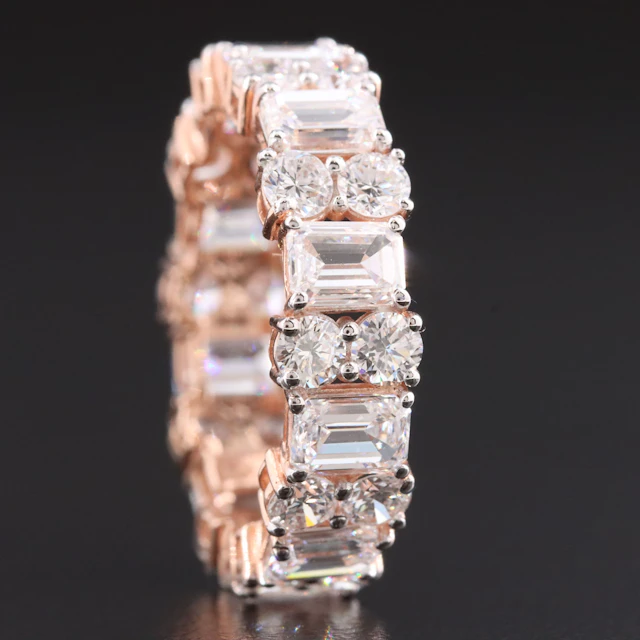 14K Rose Gold 5.40 CTW Lab Grown Diamond Eternity Band