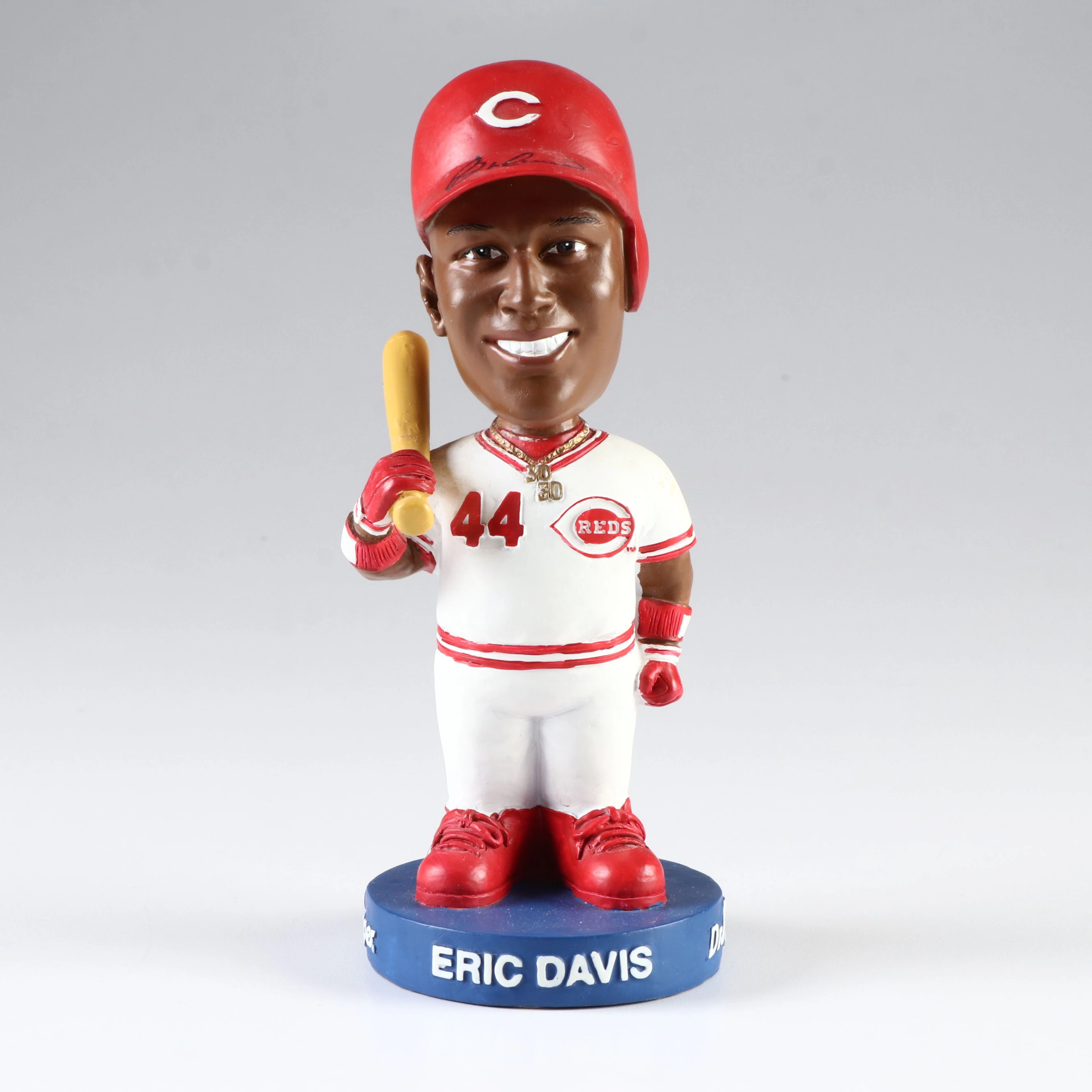 Eric Davis Signed Bobblehead, Cincinnati Reds