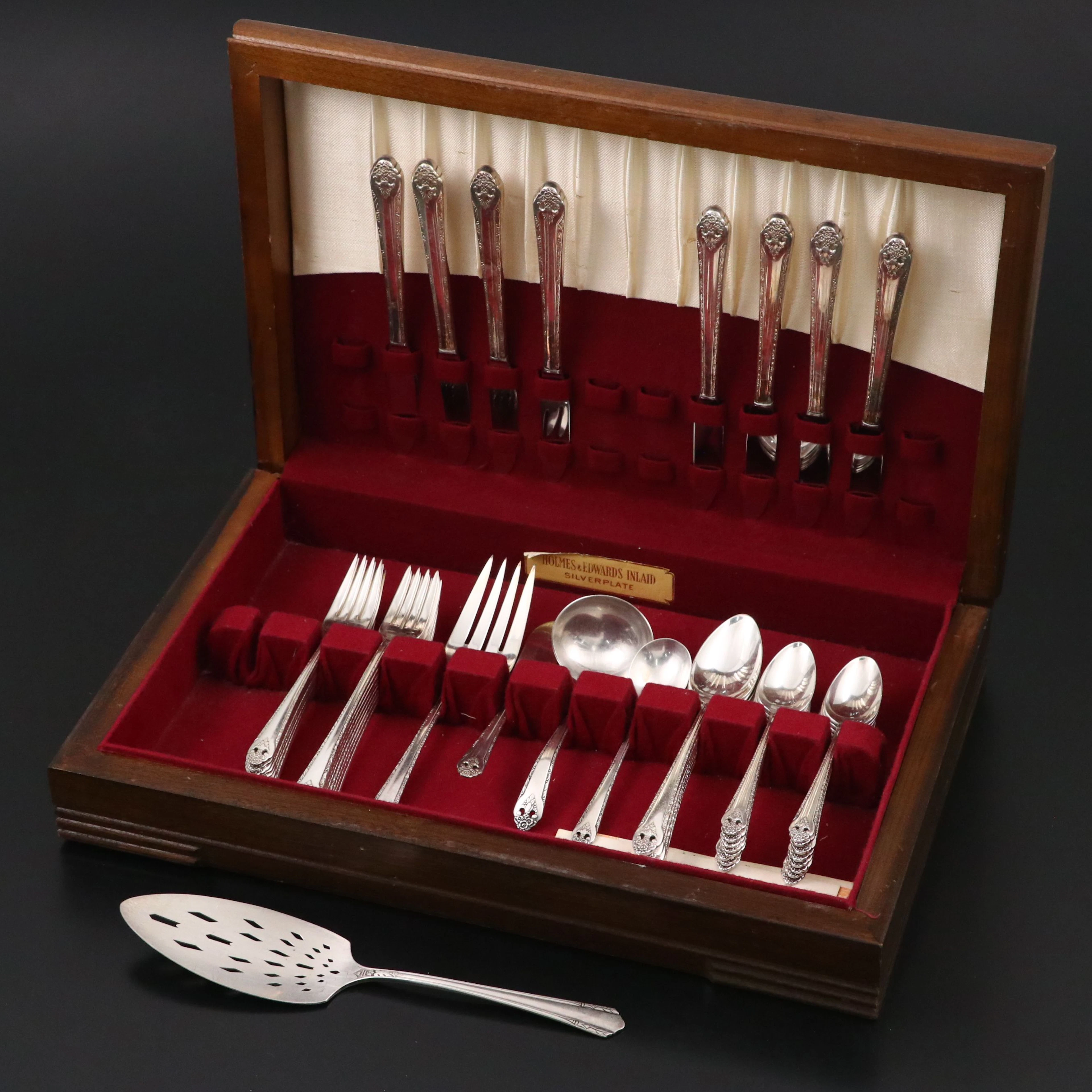 Holmes & Edwards "Lovely Lady" Inlaid Silver Plate Flatware, 1937-1959