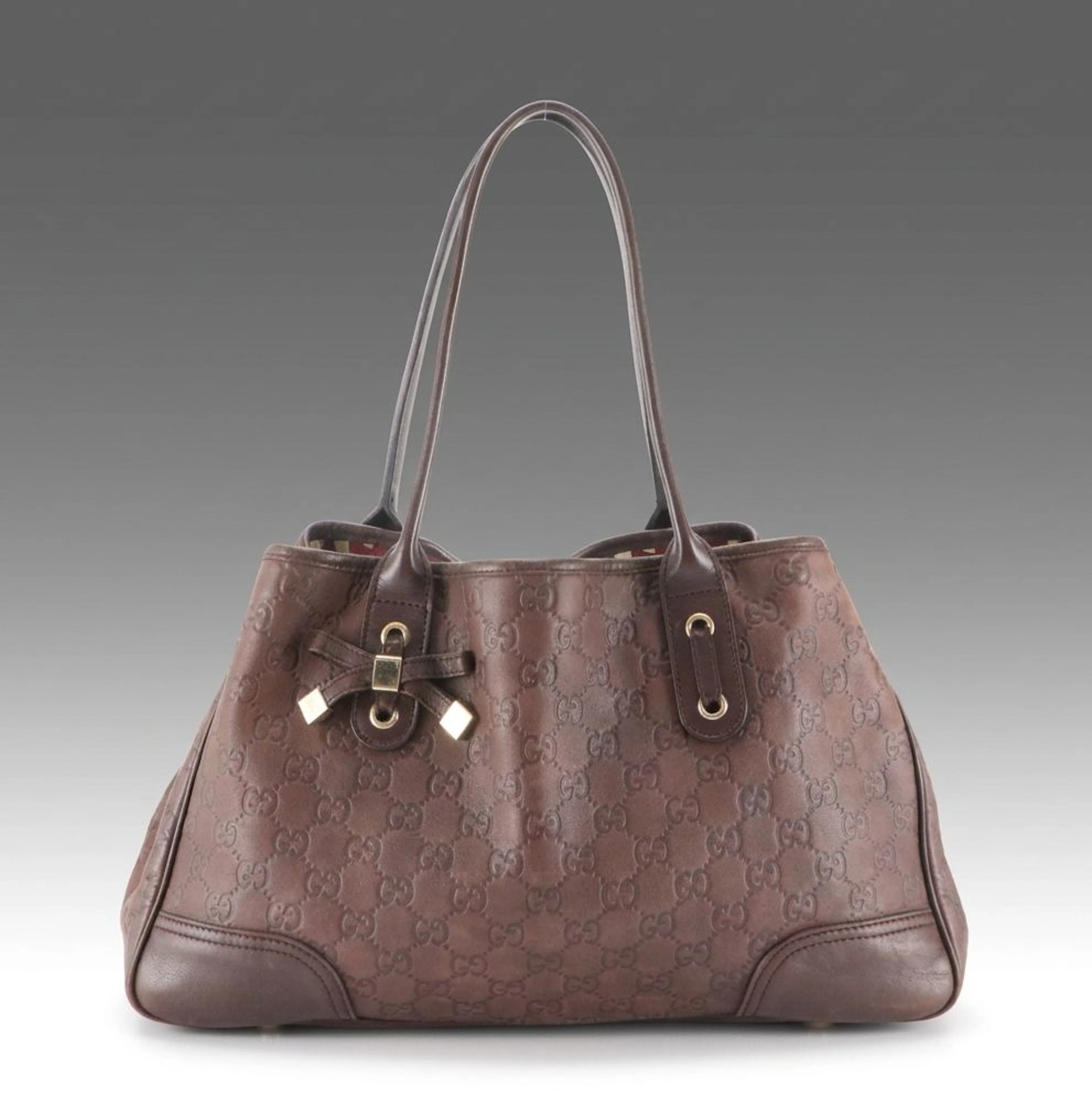 Gucci Brown Guccissima Leather Princy Tote Bag