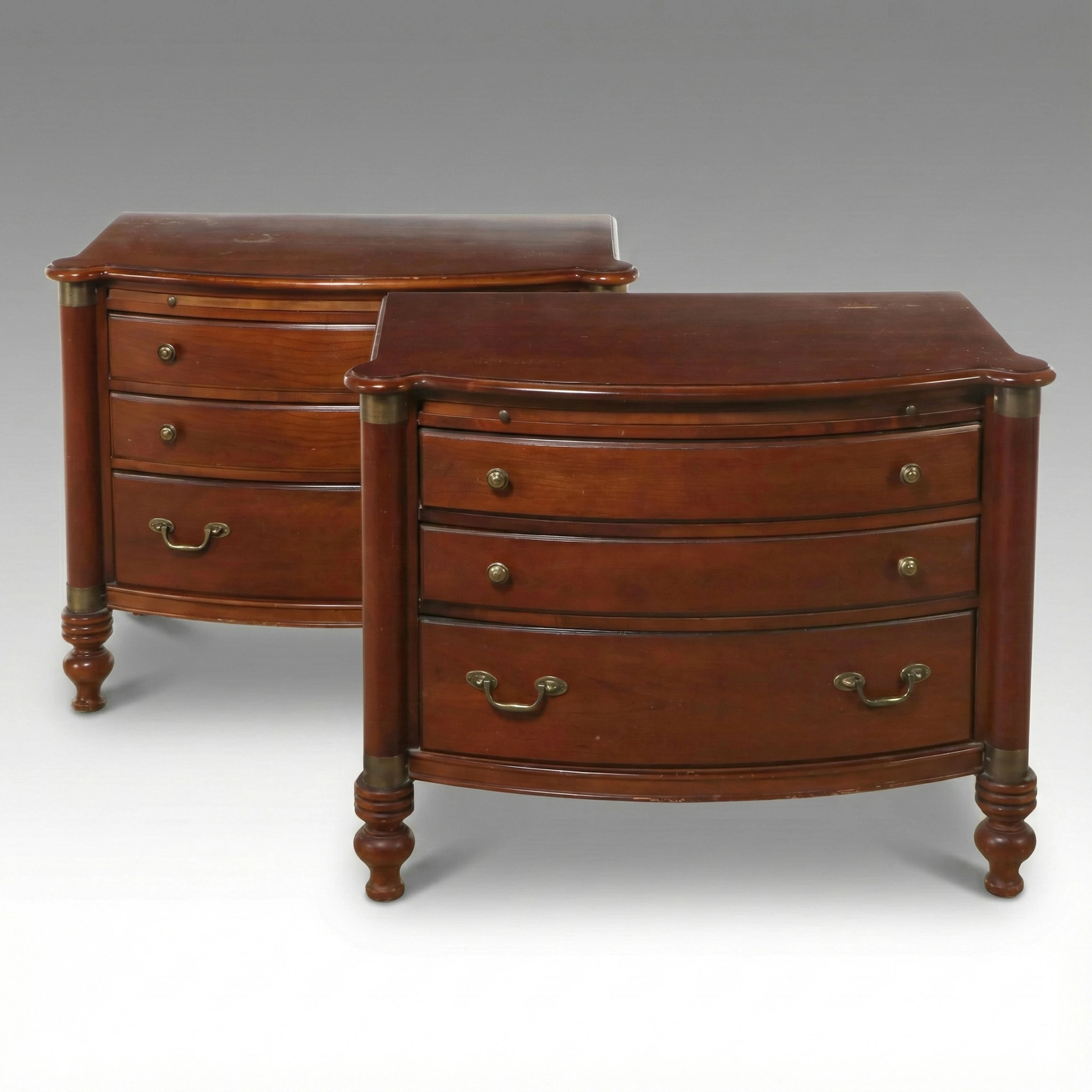 Pair of Lexington Furniture Nautica Home Maghogany Finish Bedside Chests
