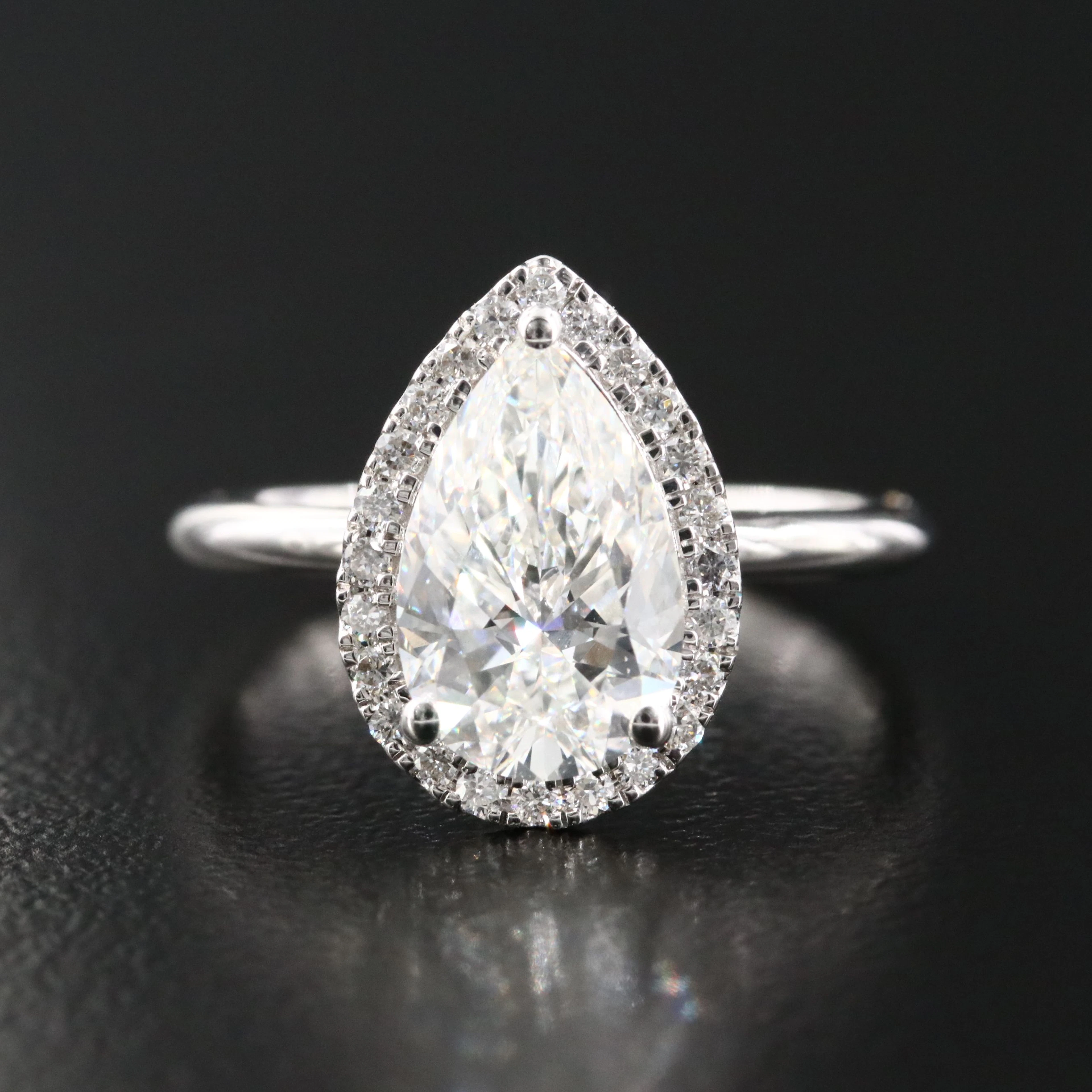 14K 2.19 CTW Lab Grown Diamond Ring with Online IGI Report