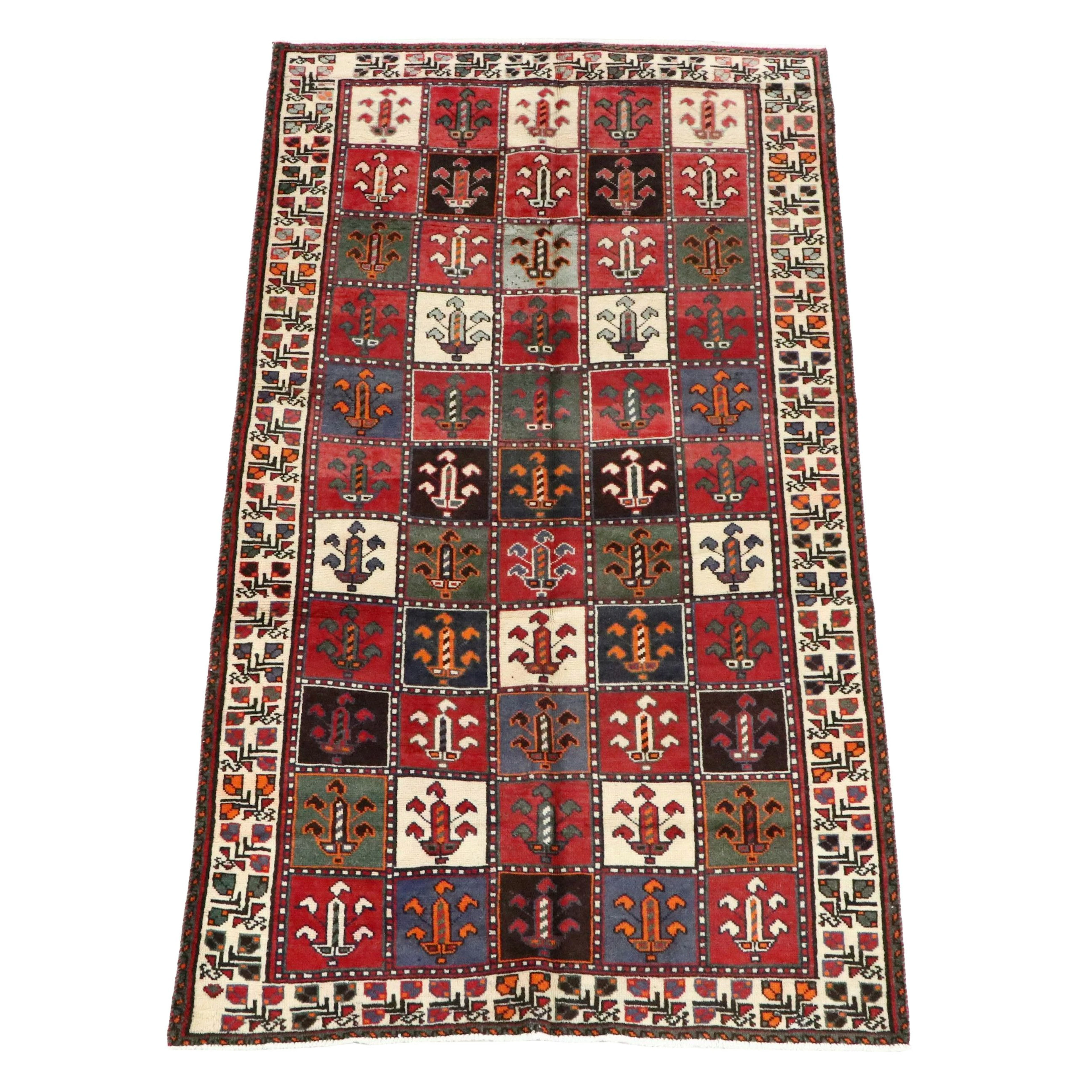 4'10 x 8'7 Hand-Knotted Persian Bakhtiari Area Rug