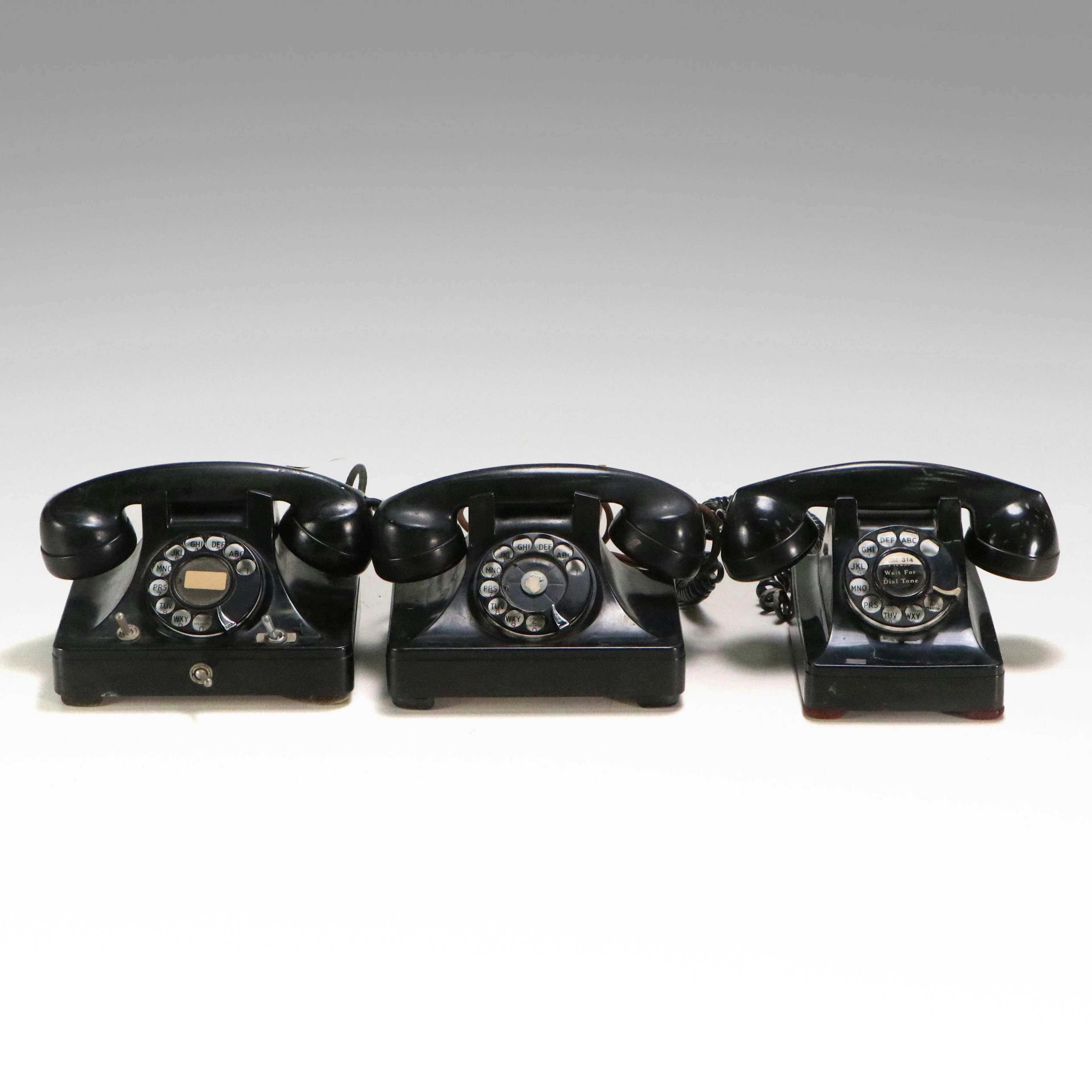 Western Electric and Other Vintage Rotary Telephones, Mid-20th Century