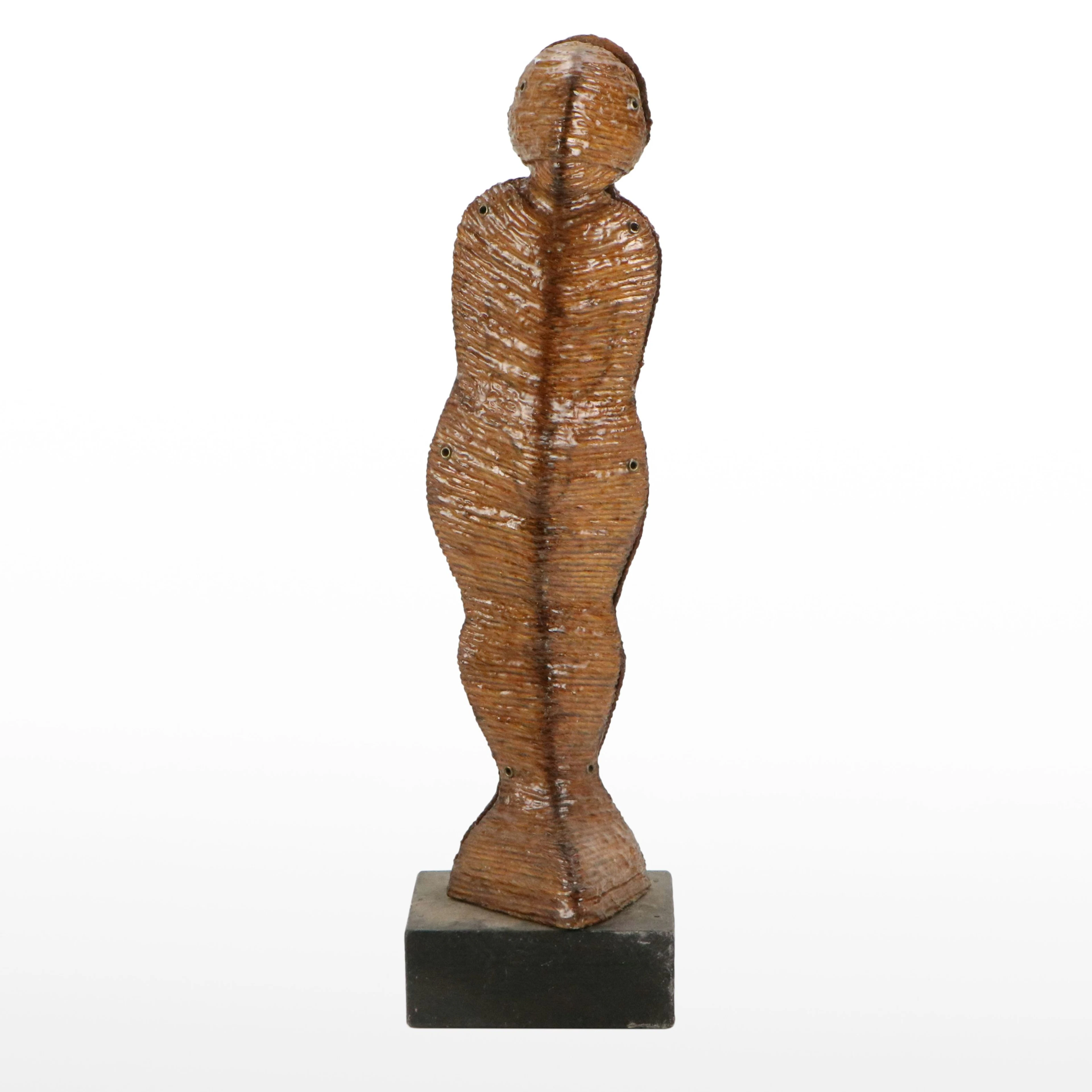 George R. Bucher Wapped Twine Sarcophagus Sculpture, 21st Century