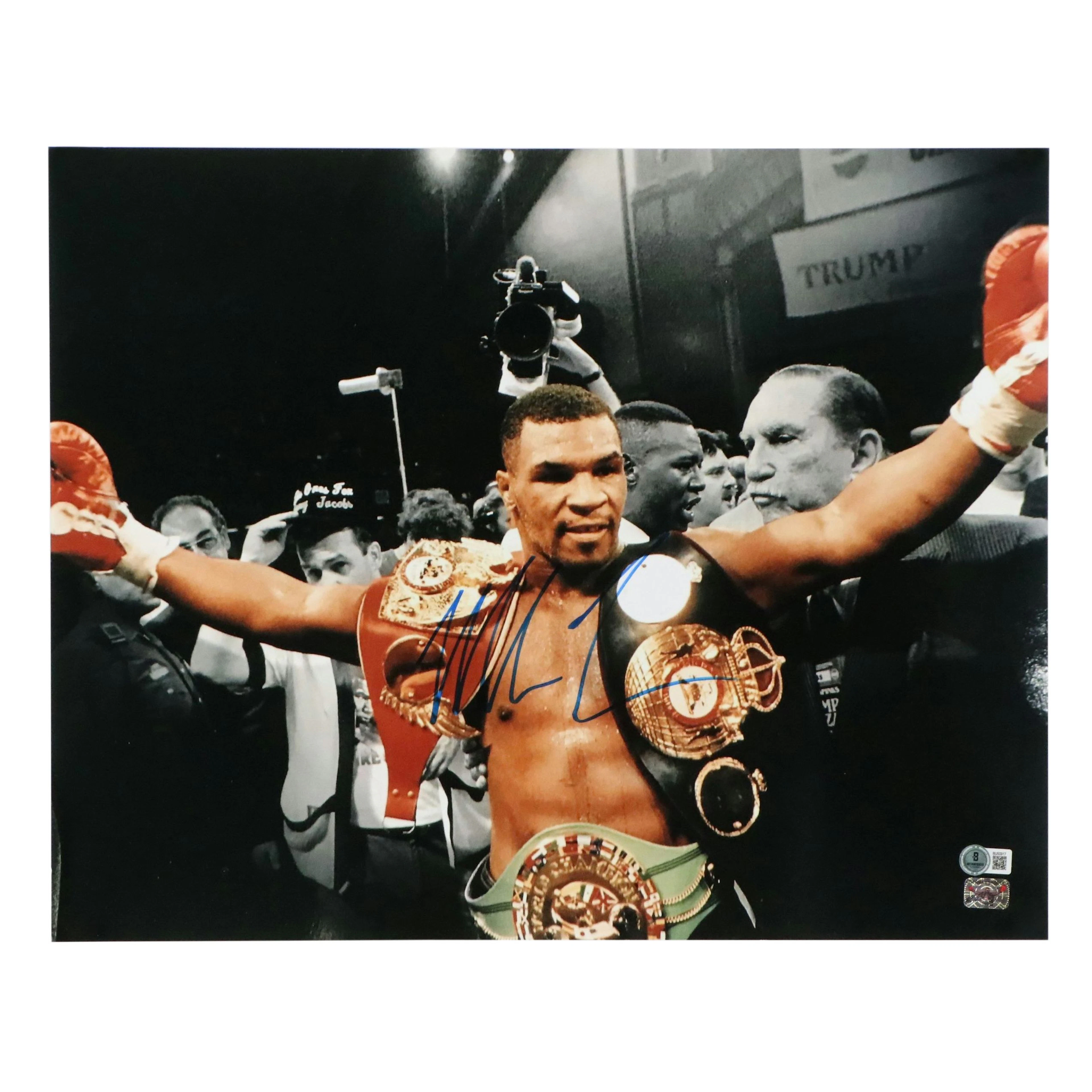 Mike Tyson Signed Boxing Print, Beckett
