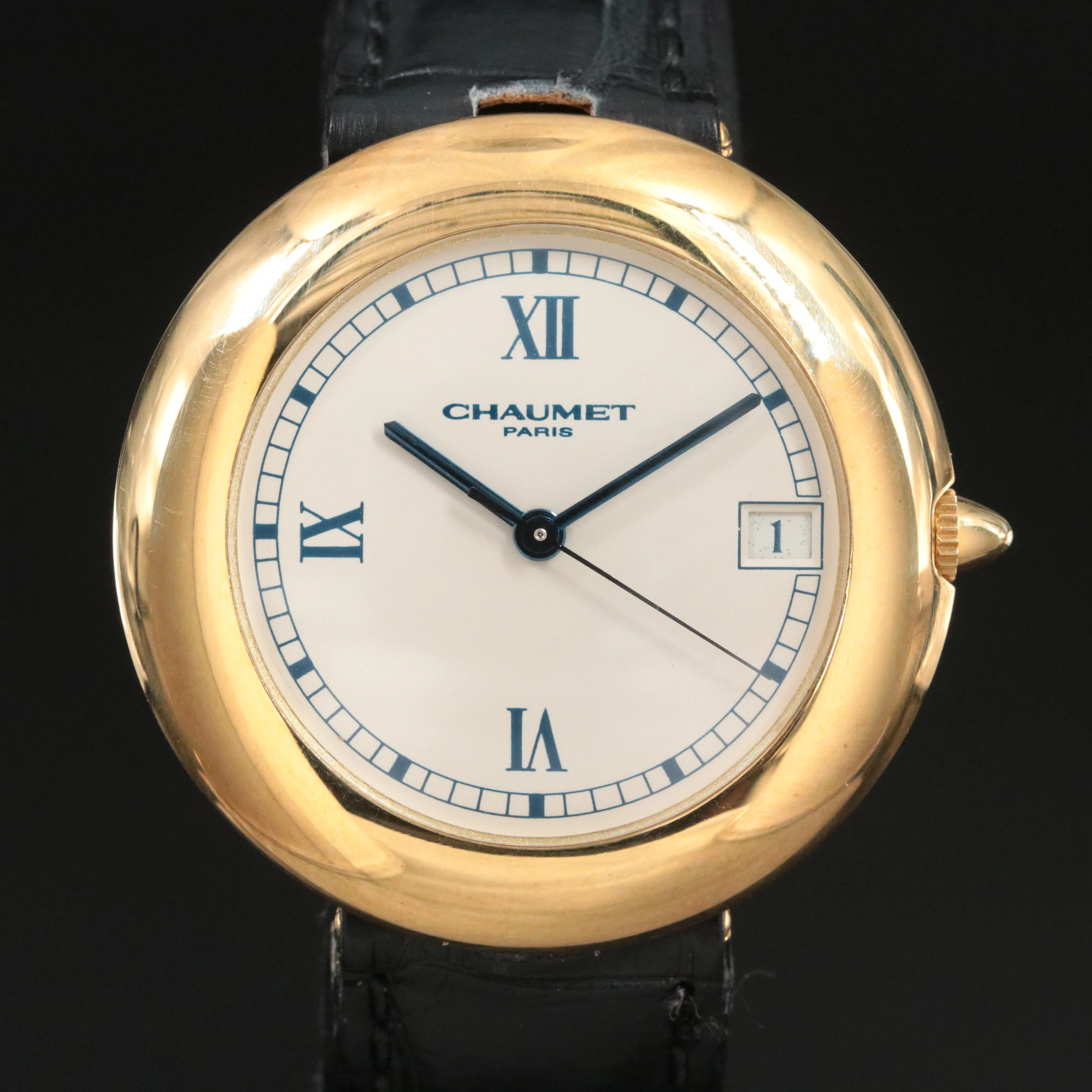18K Chaumet Paris Automatic Date Watch