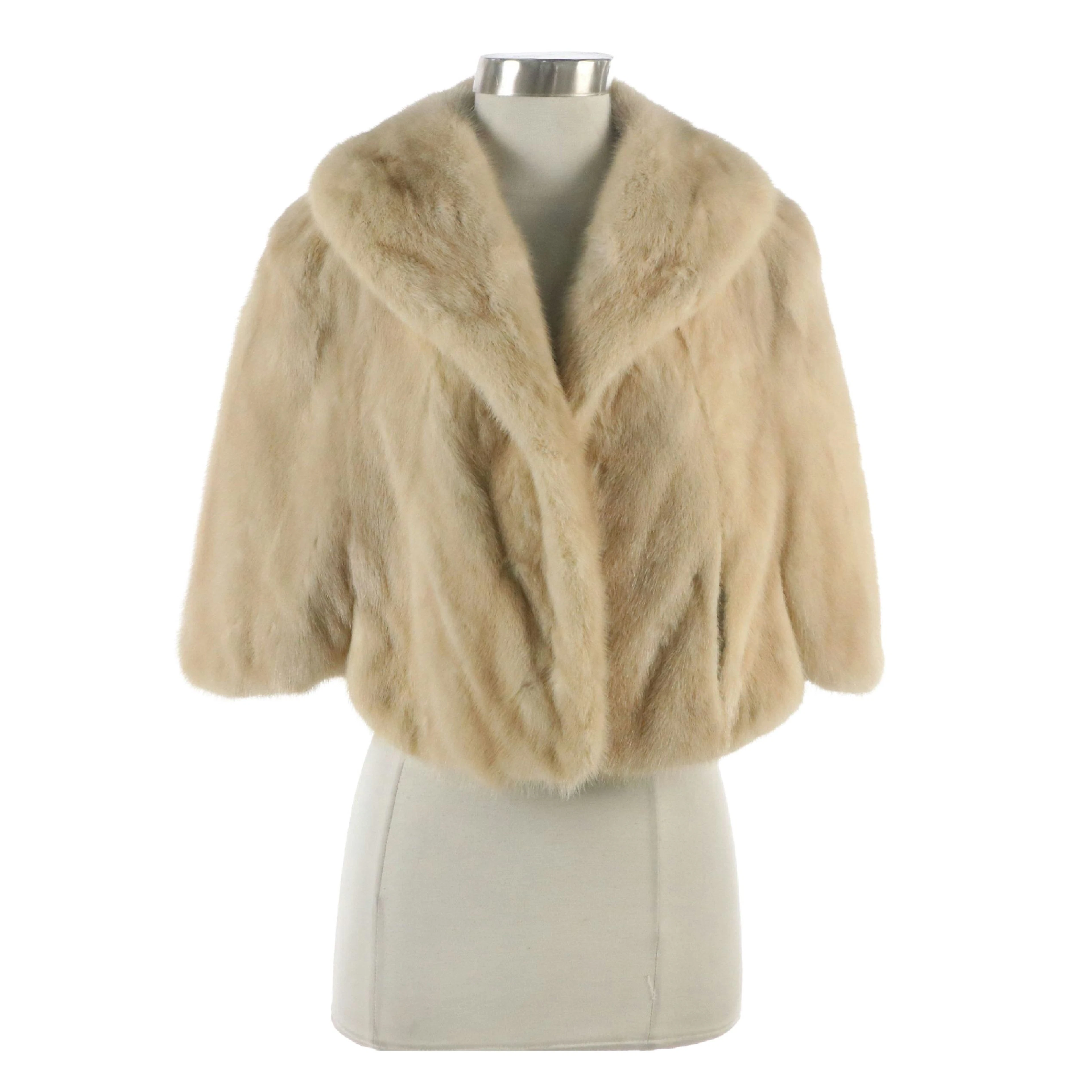 Blond Mink Fur Stole from Schimmel Furs, Vintage