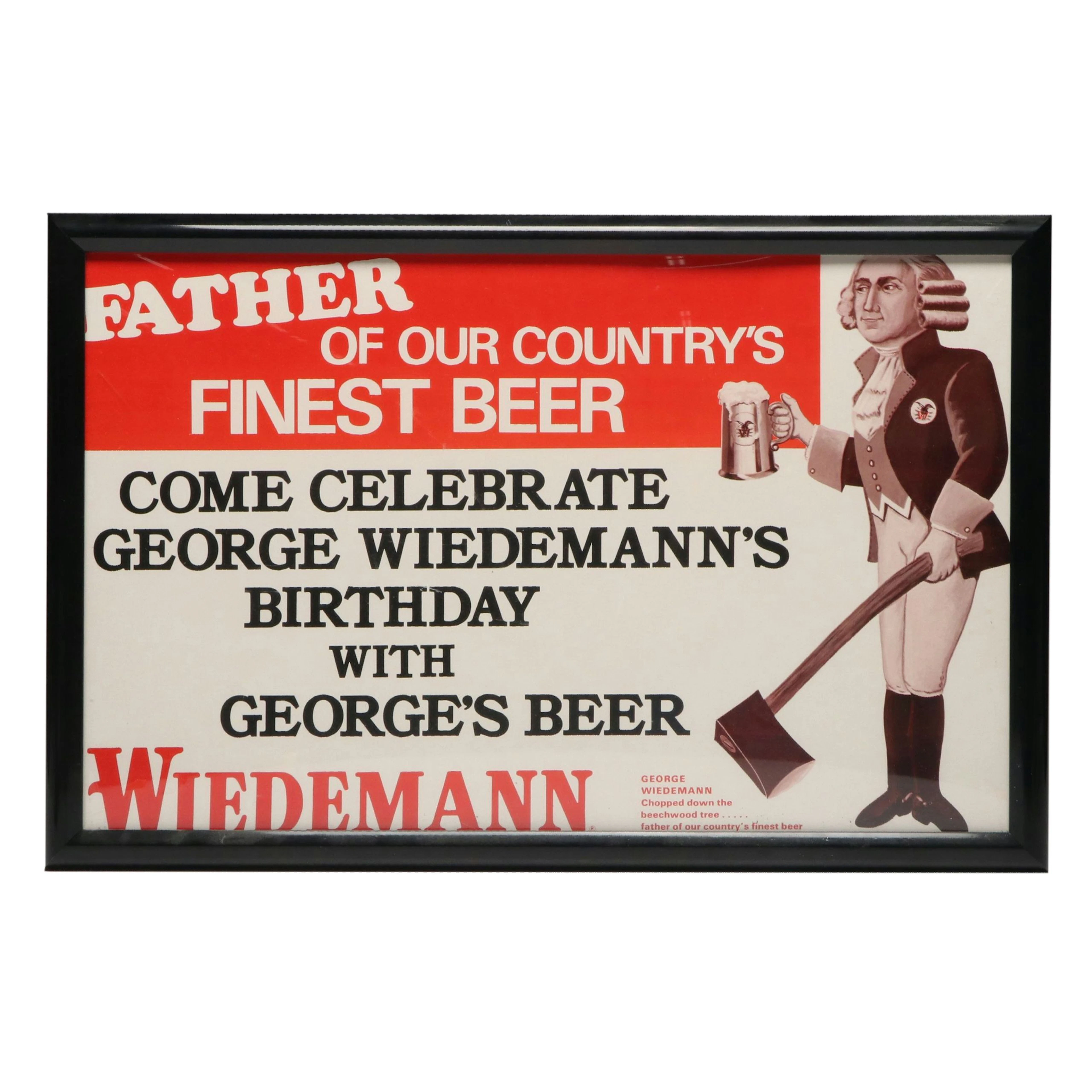 Wiedemann Offset Lithograph Beer Advertisement