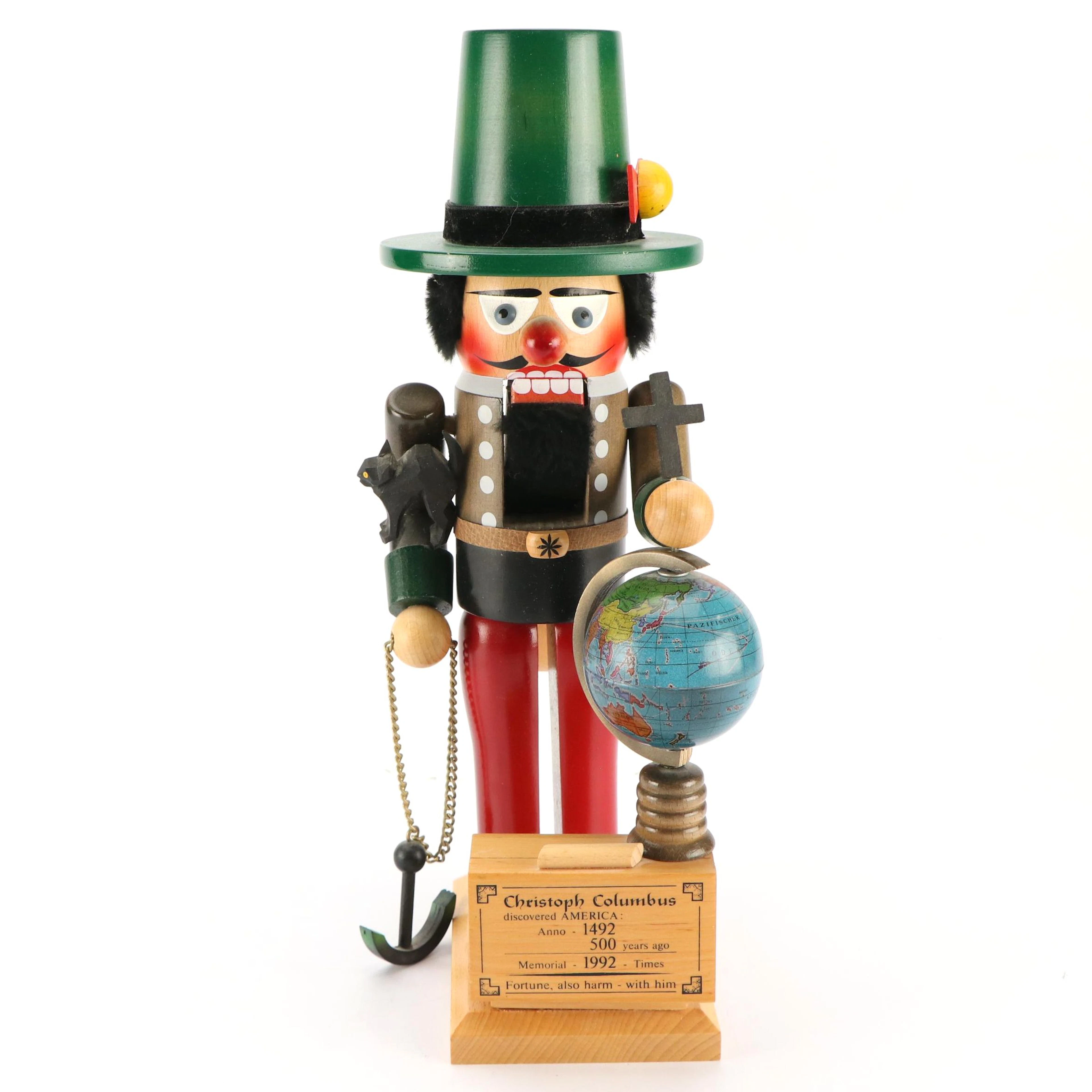 Steinbach "Christopher Columbus" Handcrafted Wooden Nutcracker