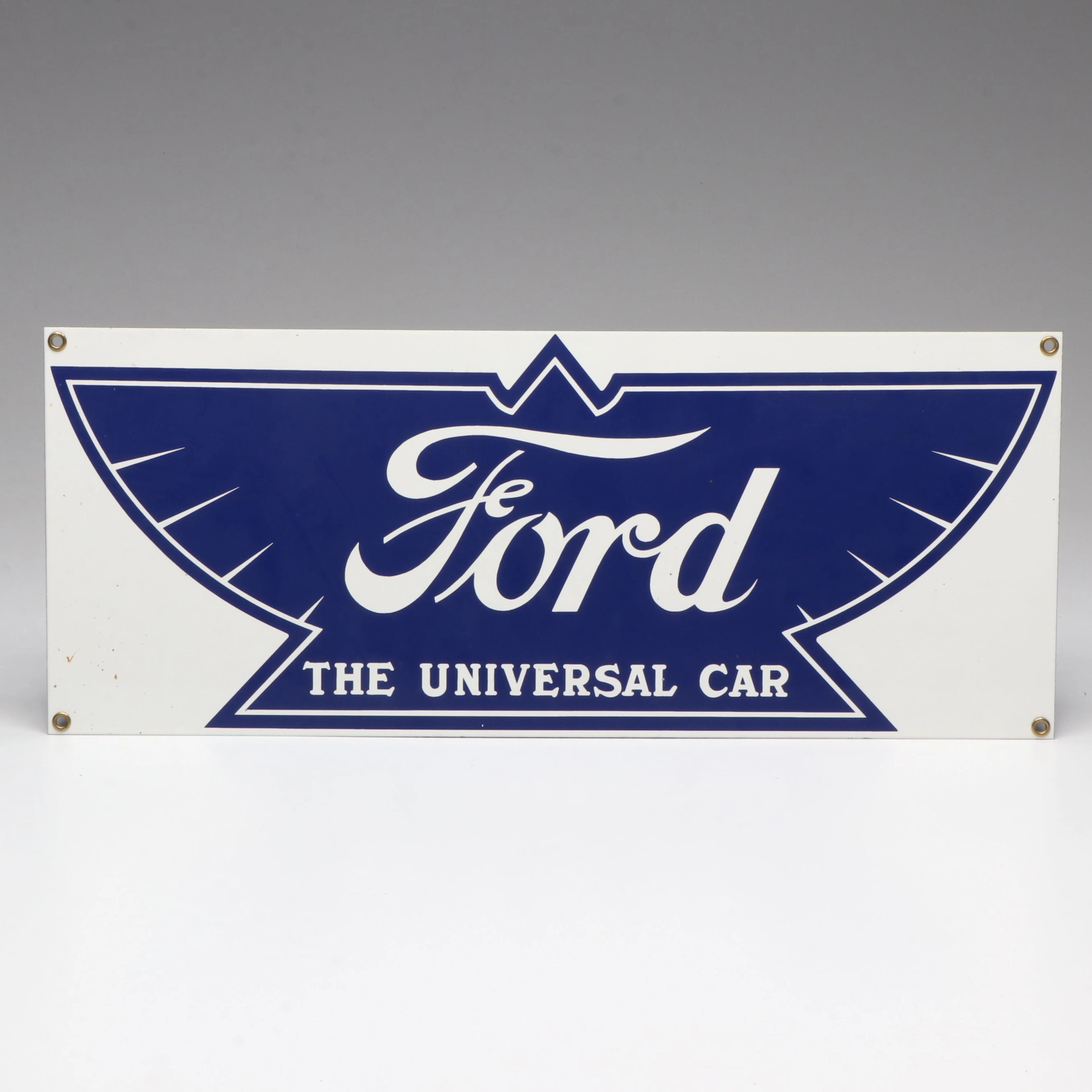 Ande Rooney Ford "The Universal Car" Porcelain Enamel Sign