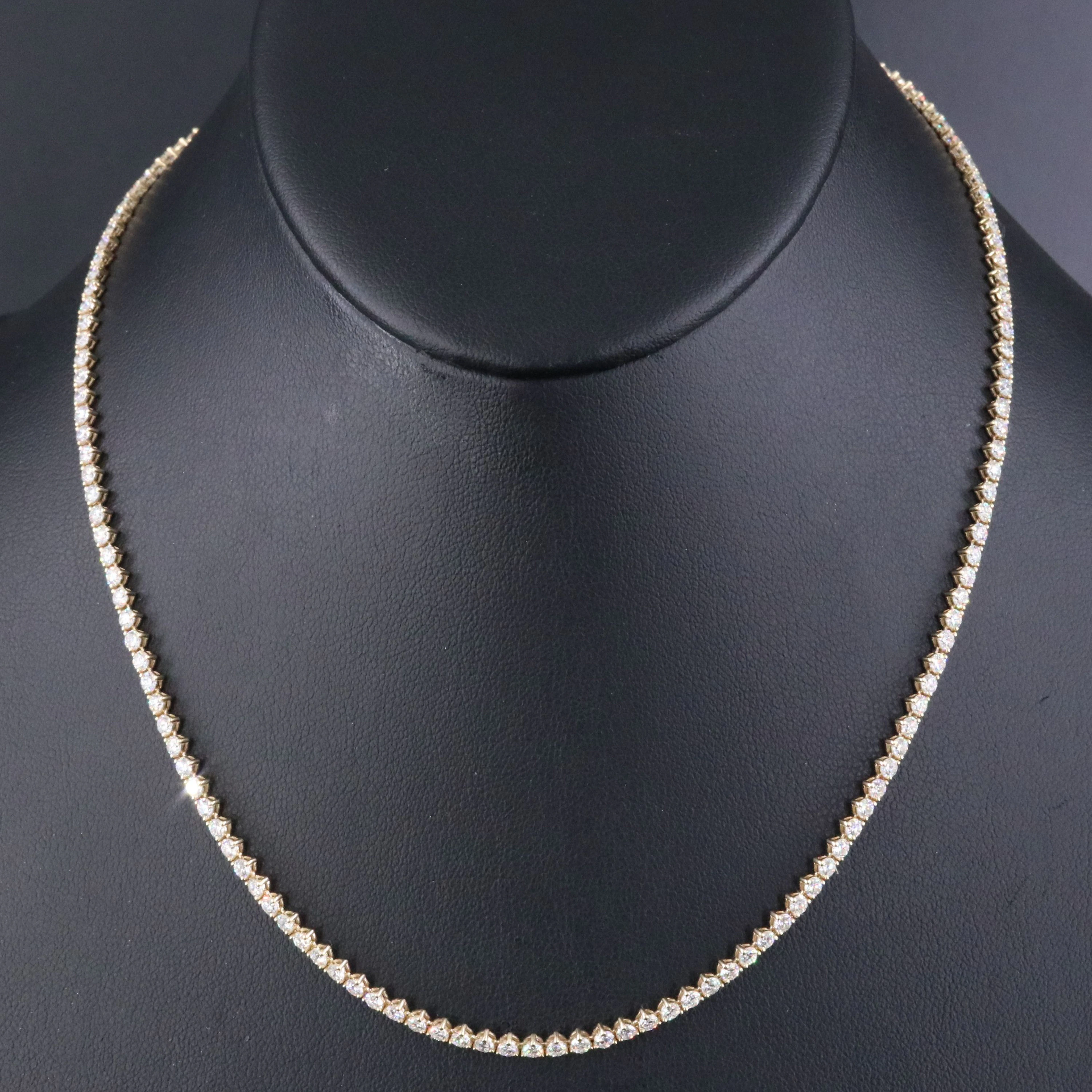 14K 7.72 CTW Diamond Riviere Necklace