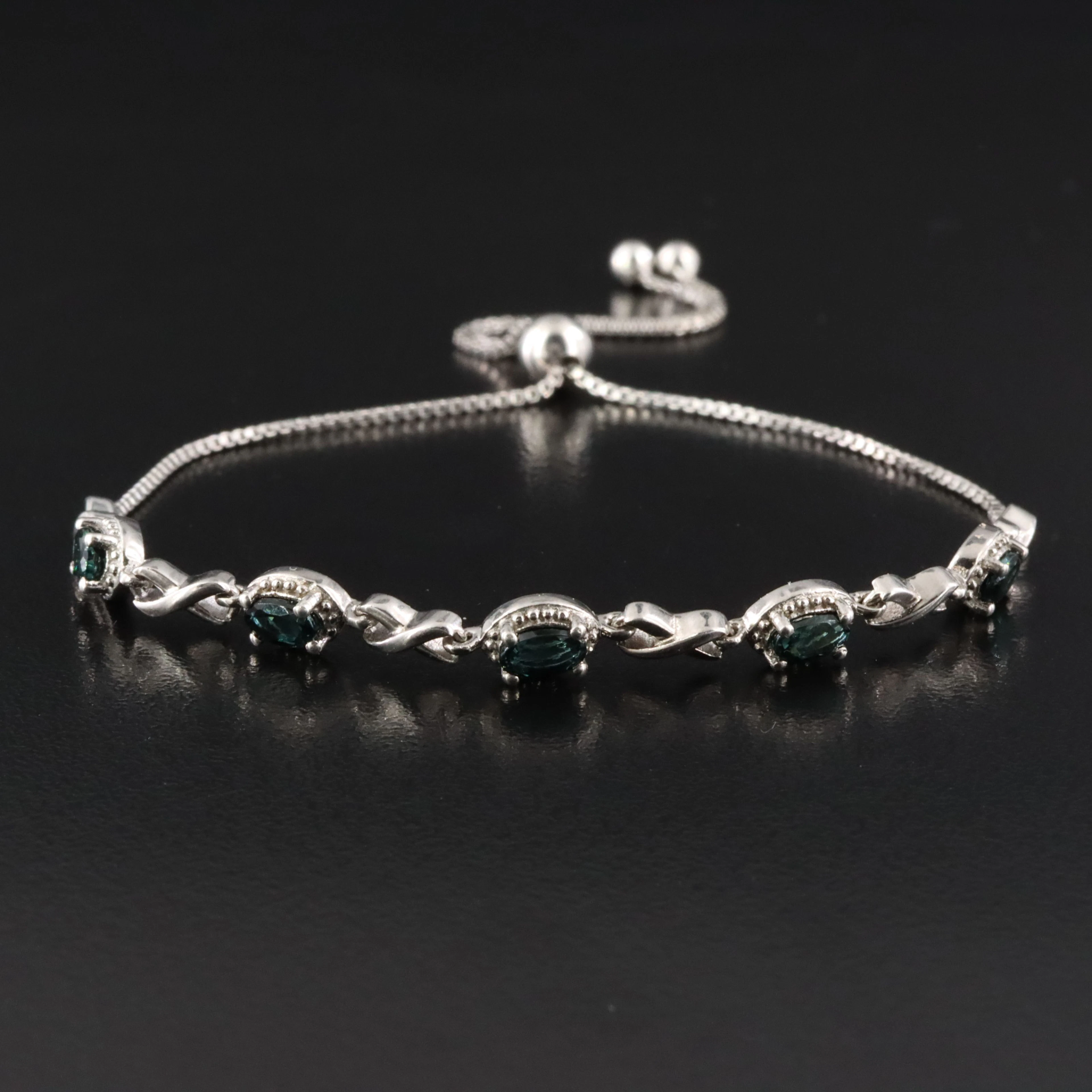 Sterling Tourmaline Bracelet