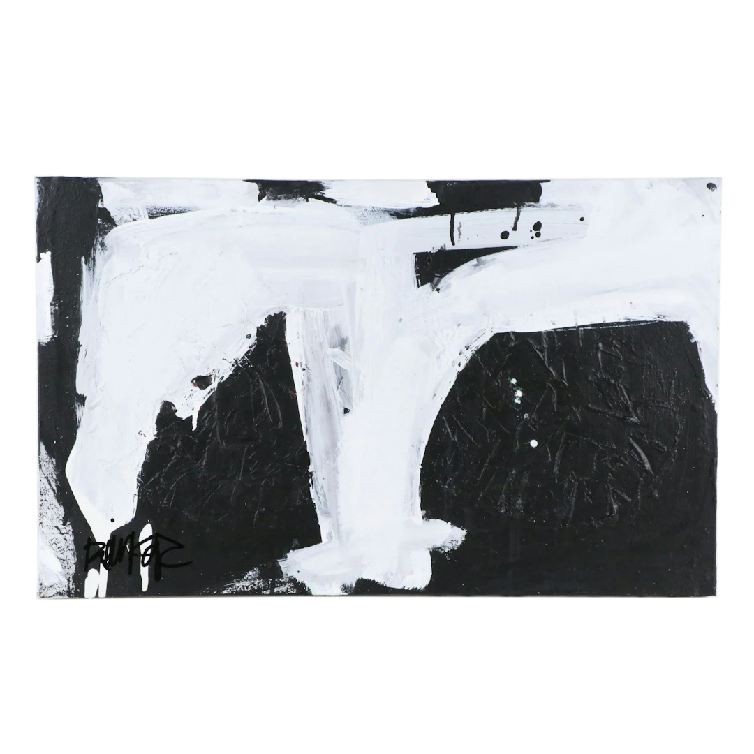 Robbie Kemper Abstract Acrylic Painting "Doorways," 21st Century