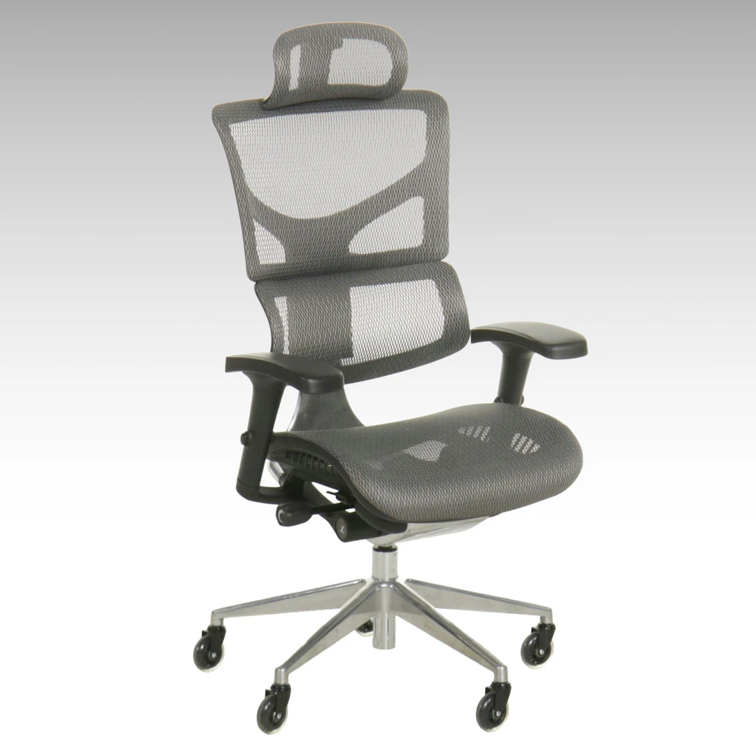 X-Chair Contemporary Mesh-Upholstered Adjustable Office Chair