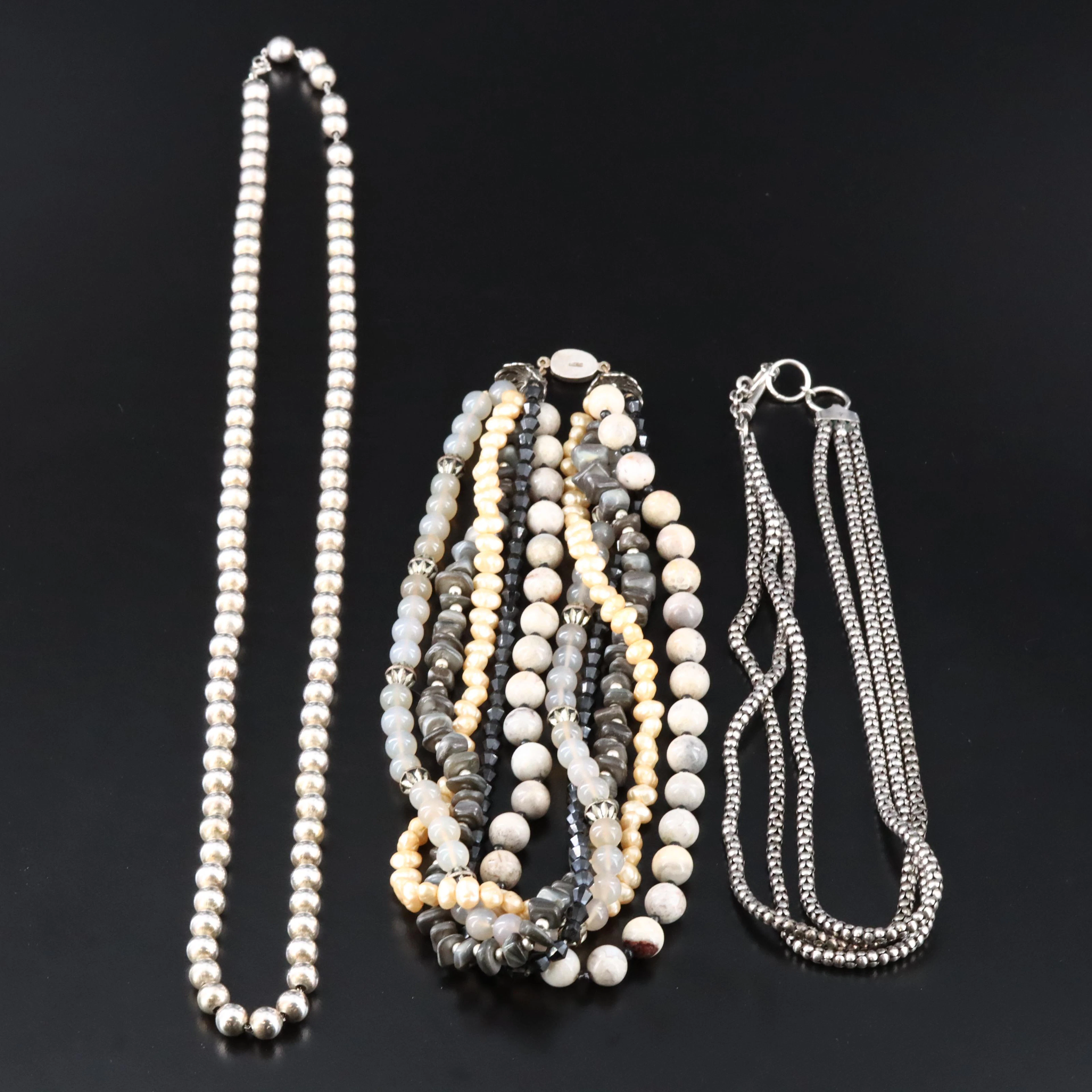 Silpada, Jasper and Pearls Featured in Necklace Trio