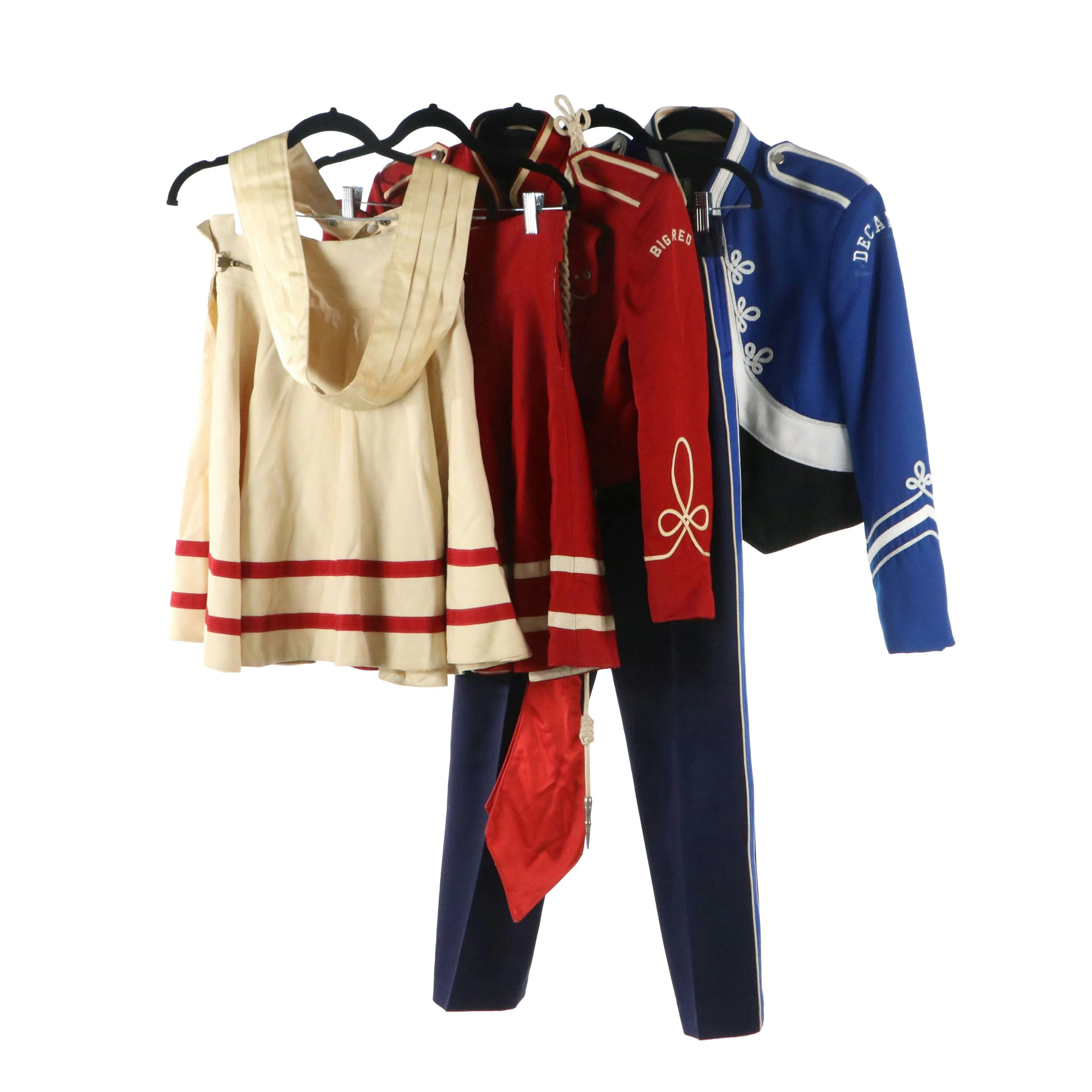 Girls' Marching Band and Drum Majorette Uniforms, Vintage