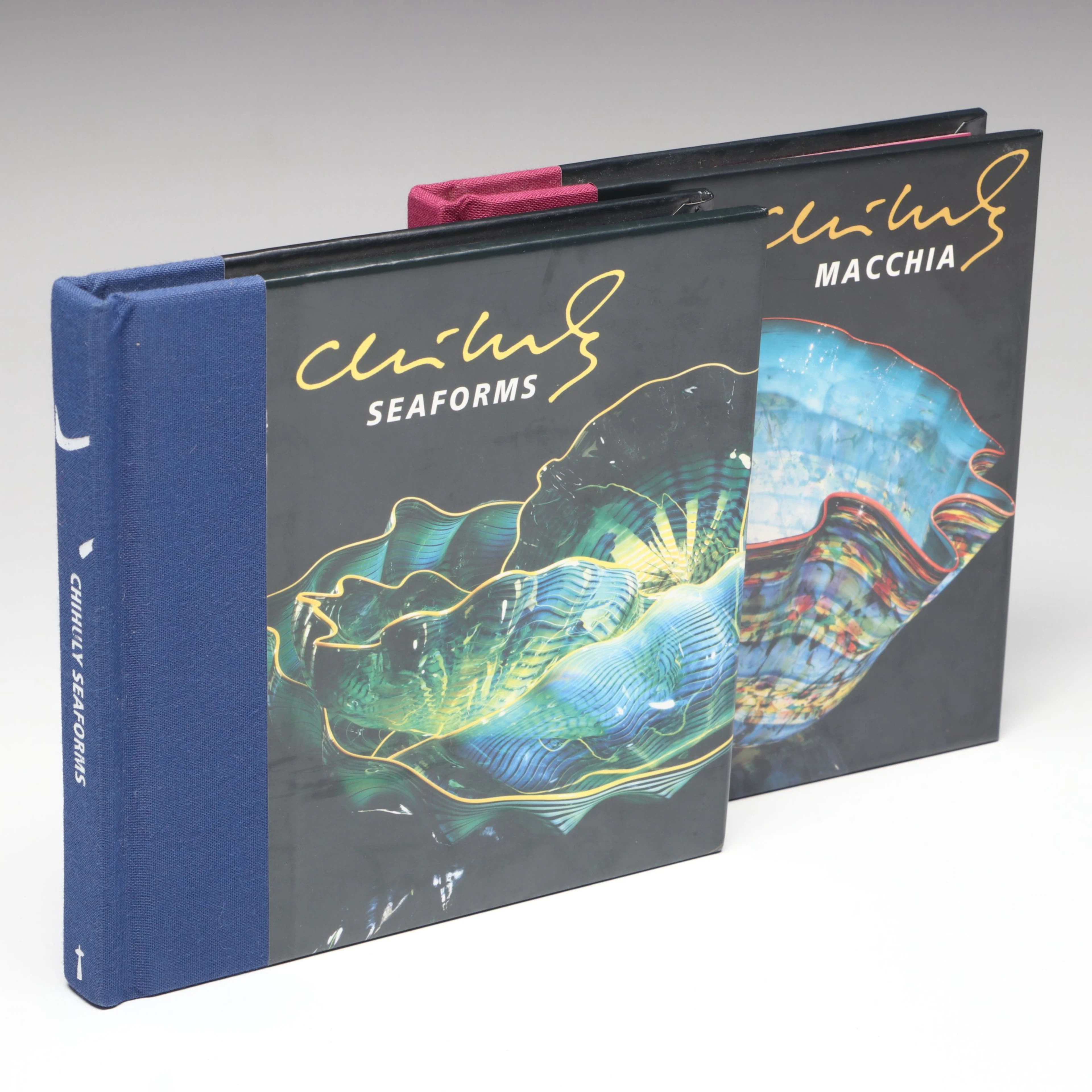 Portland Press "Chihuly Seaforms" and "Chihuly Macchia" Books with DVDs