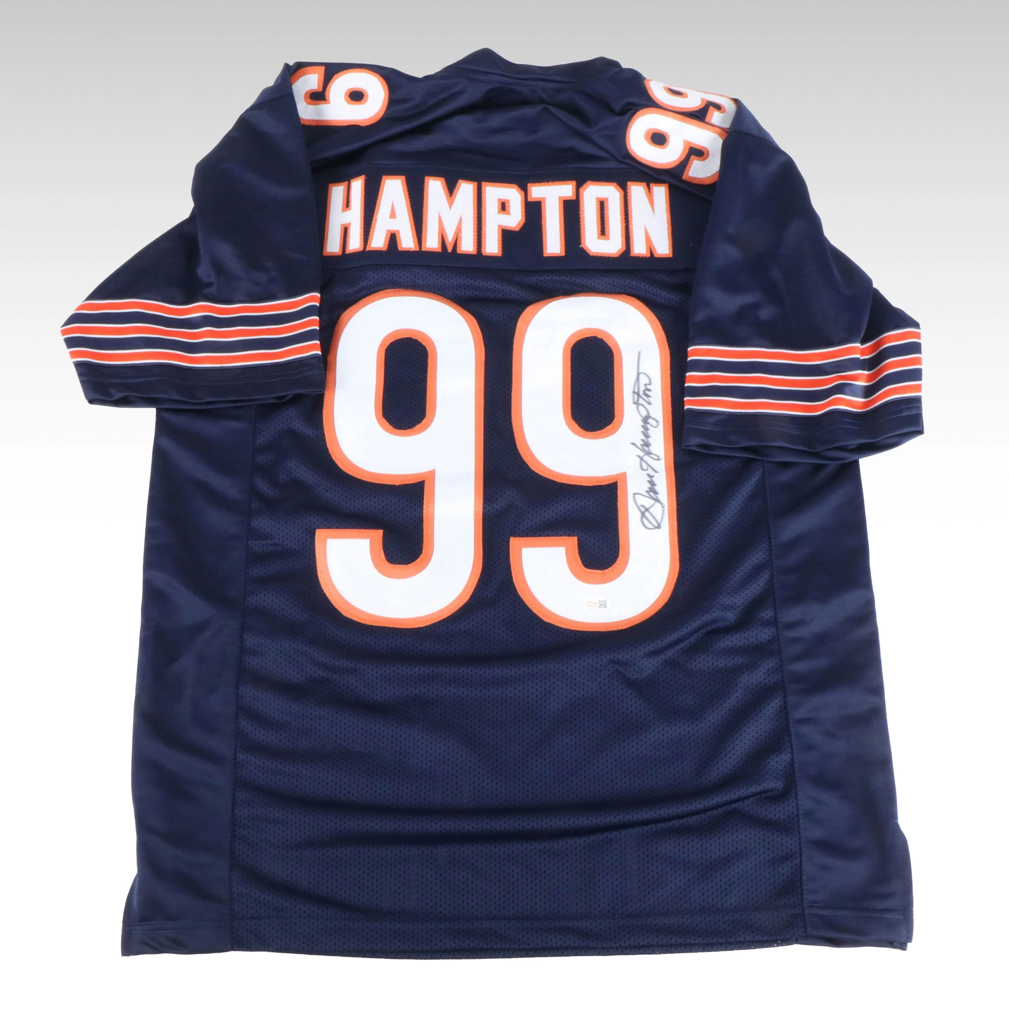 Dan Hampton Signed Chicago Bears Football Jersey, JSA