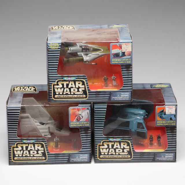Galoob Star Wars Action Fleet Figures Featuring A-Wing Starfighter