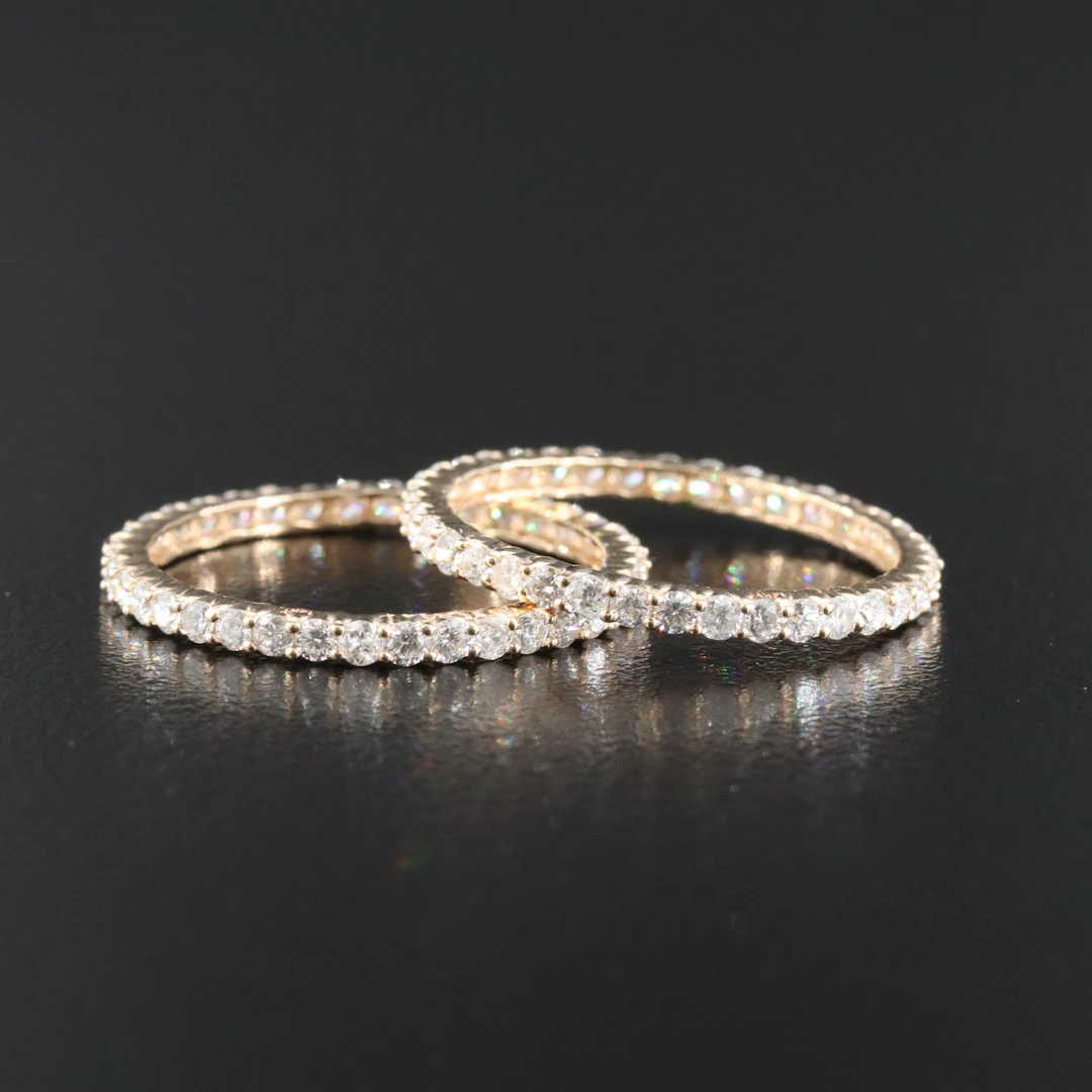 14K 1.41 CTW Diamond Eternity Bands