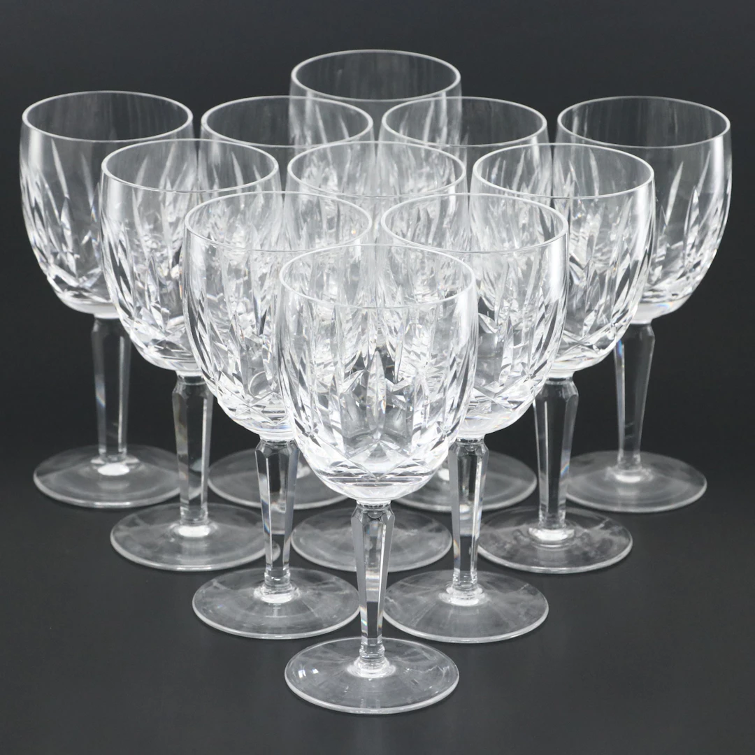 Waterford "Lismore" Cut Crystal Water Goblets