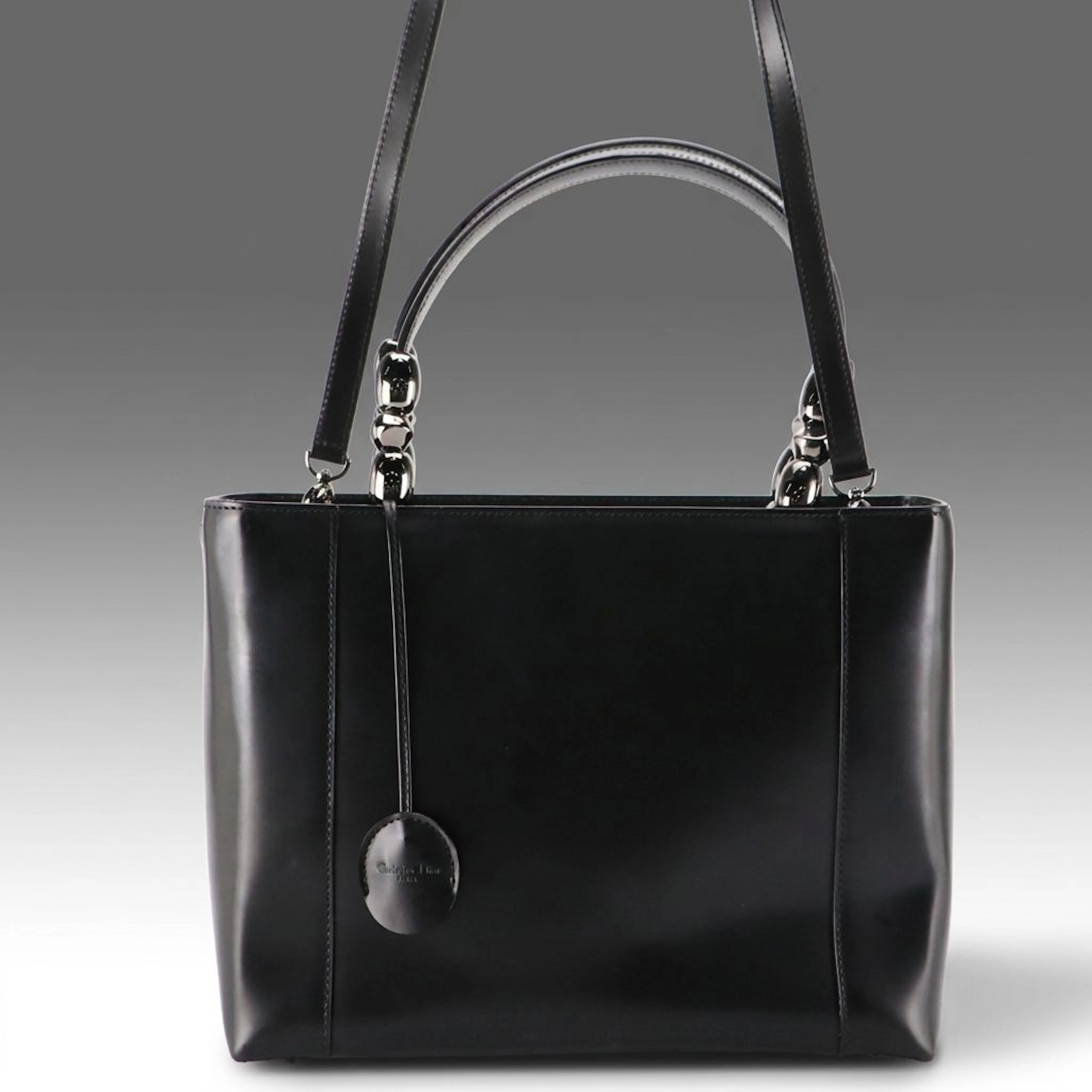 Christian Dior Black Leather Malice Two-Way Top Handle Bag