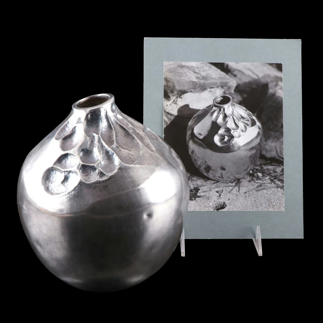Doug Steakley Sterling Silver Abstract Raised Bottle