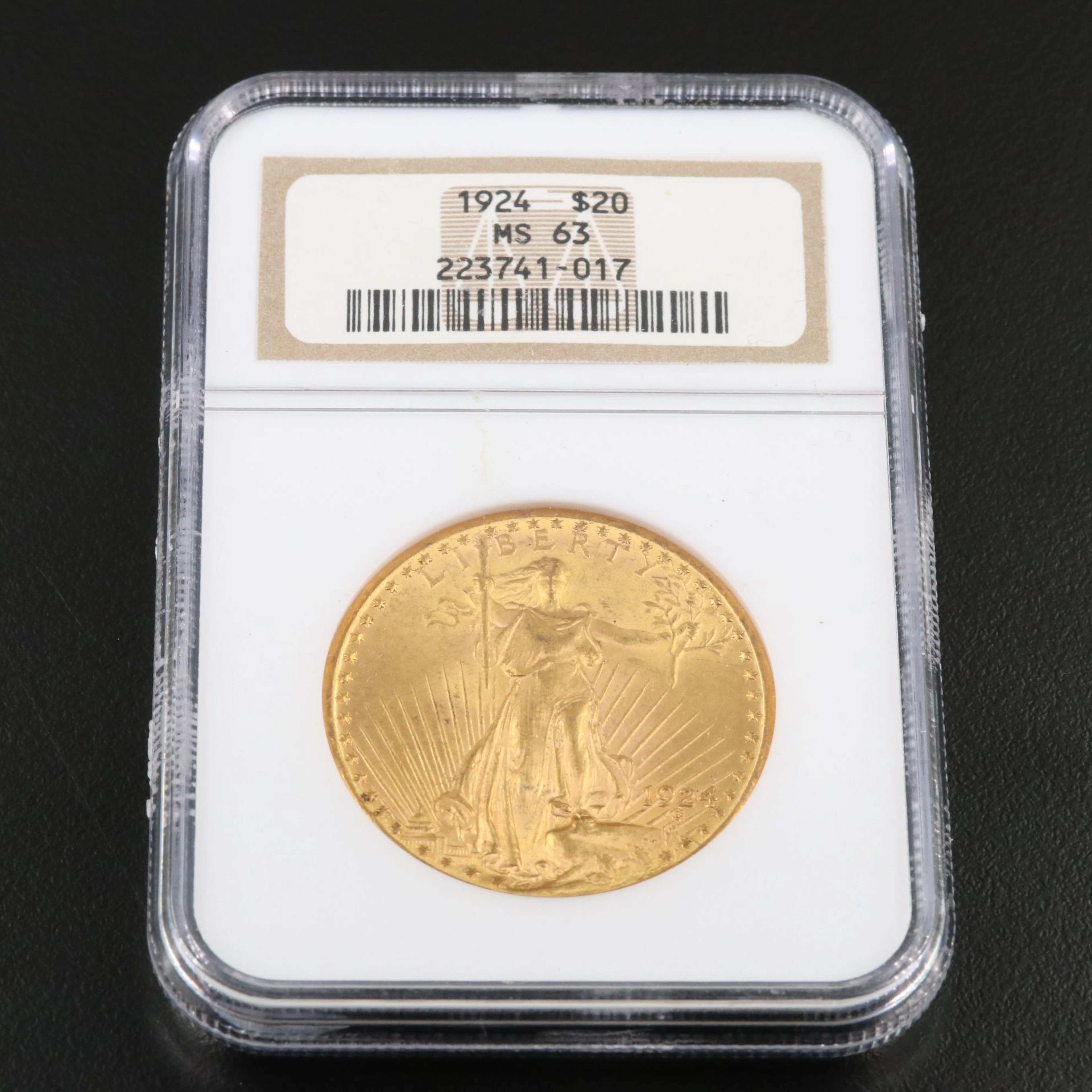 NGC MS 63 1924 Saint-Gaudens $20 Gold Double Eagle