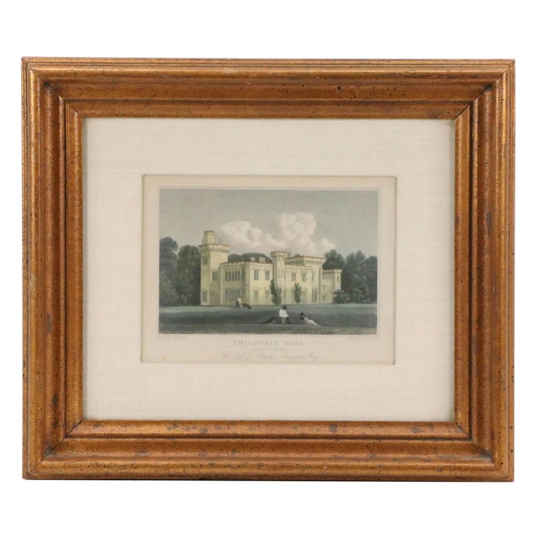 After John Preston Neale Engraving "Childwall Hall, Lancashire...," c. 1829