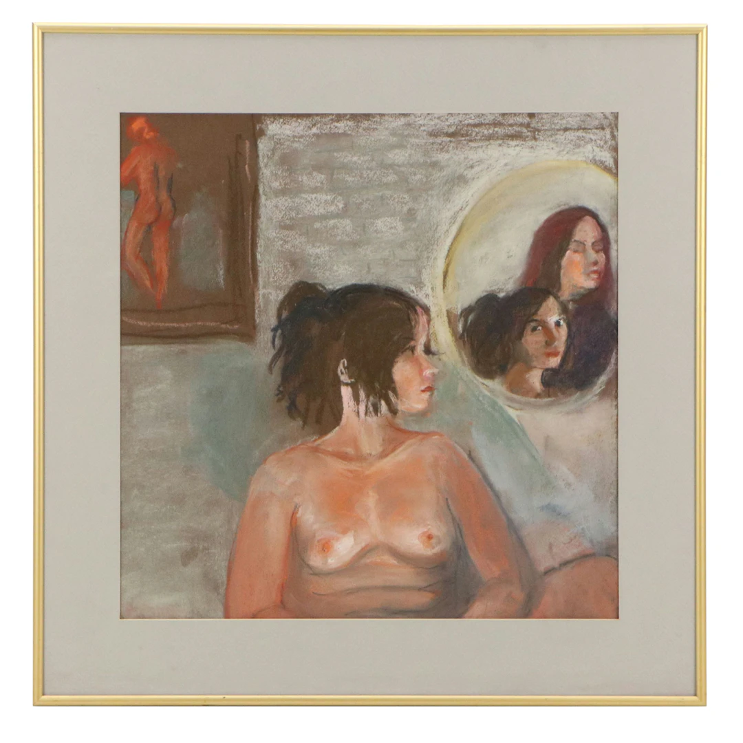 Edith Susarret Marrero Pastel Portrait Drawing "We Are Family"