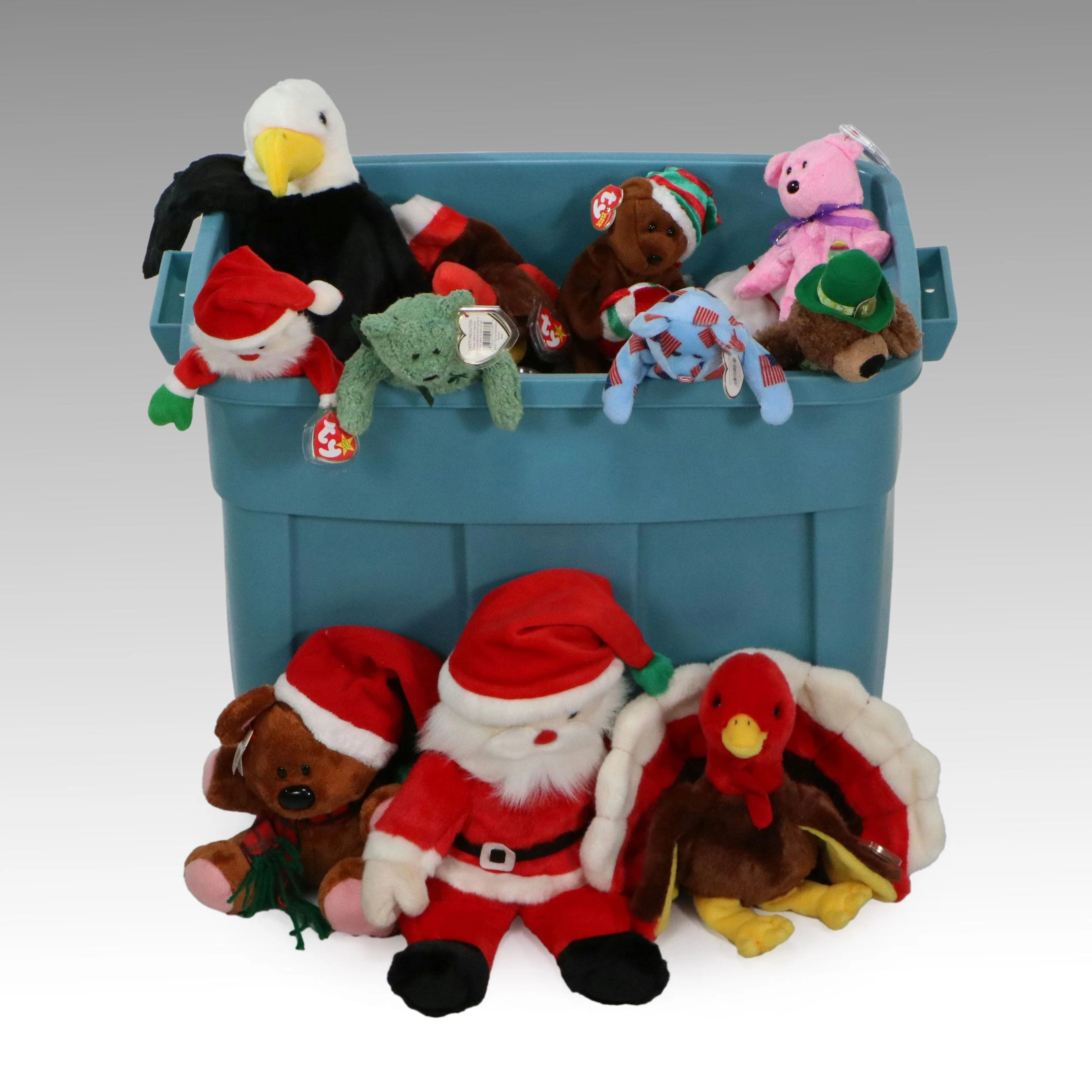 Ty "Baldy," "Shamrock," "Santa Claus" and More Beanie Babies