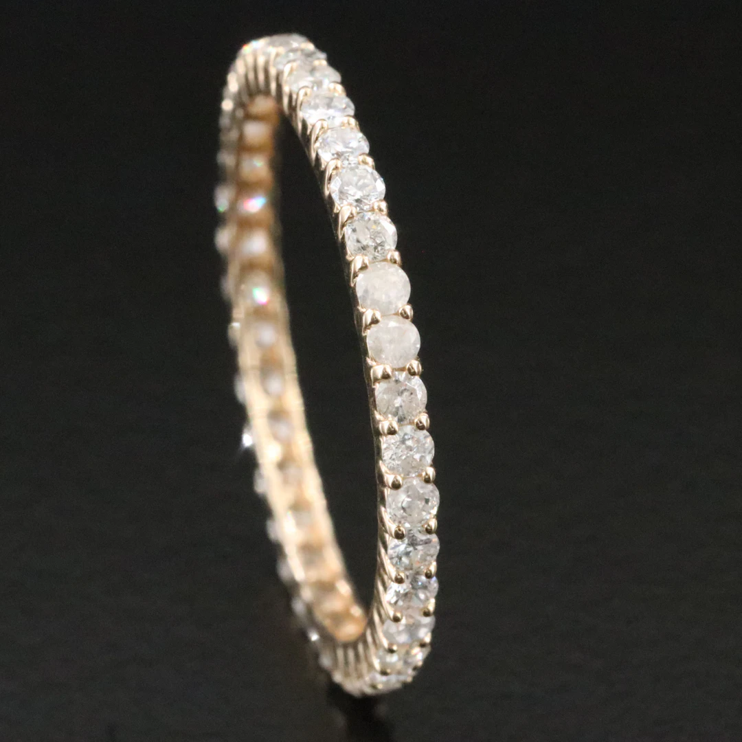 14K 0.71 CTW Diamond Stacking Eternity Band