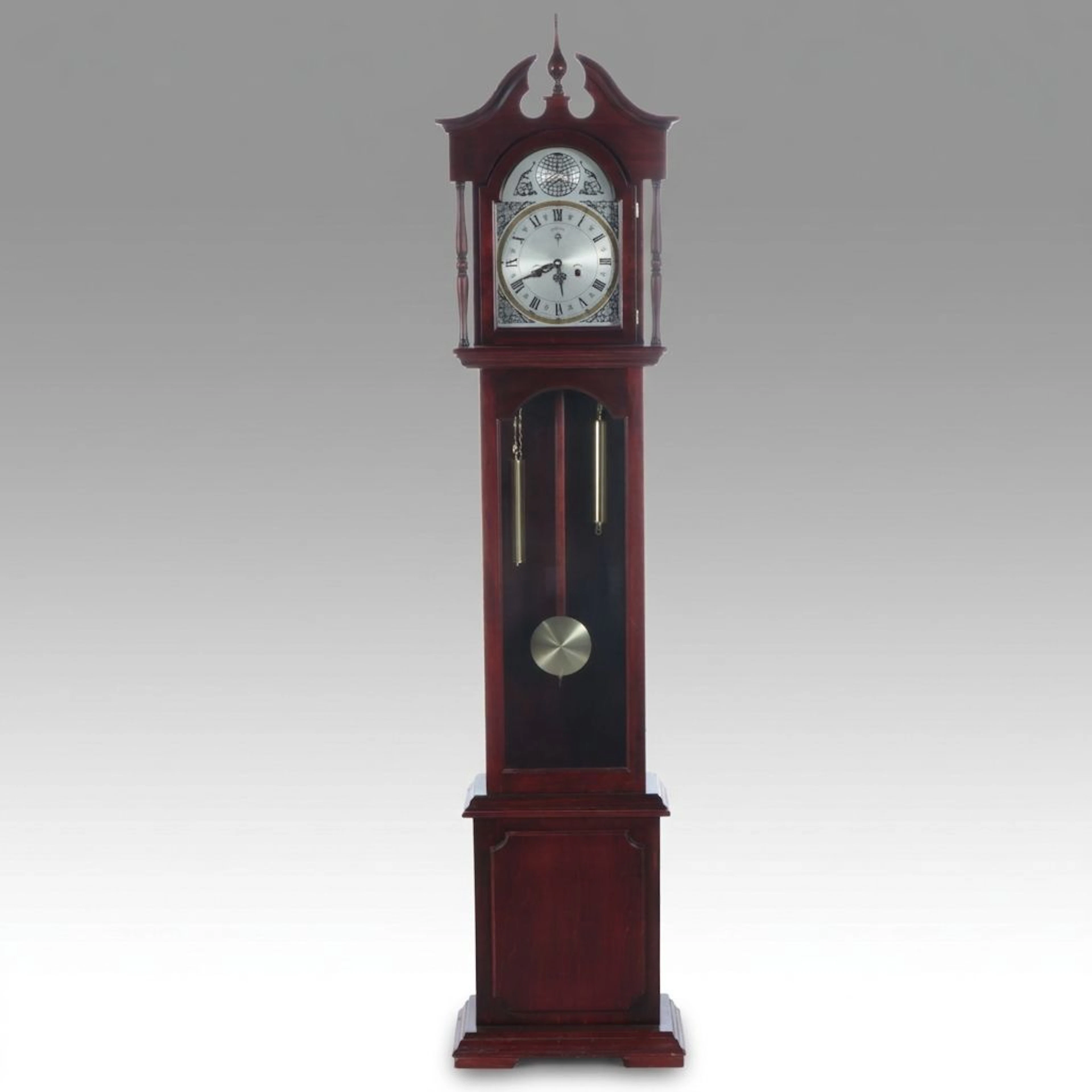 Polaris "Tempus Fugit" Wooden Grandfather Clock, Late 20th/Early 21st C.
