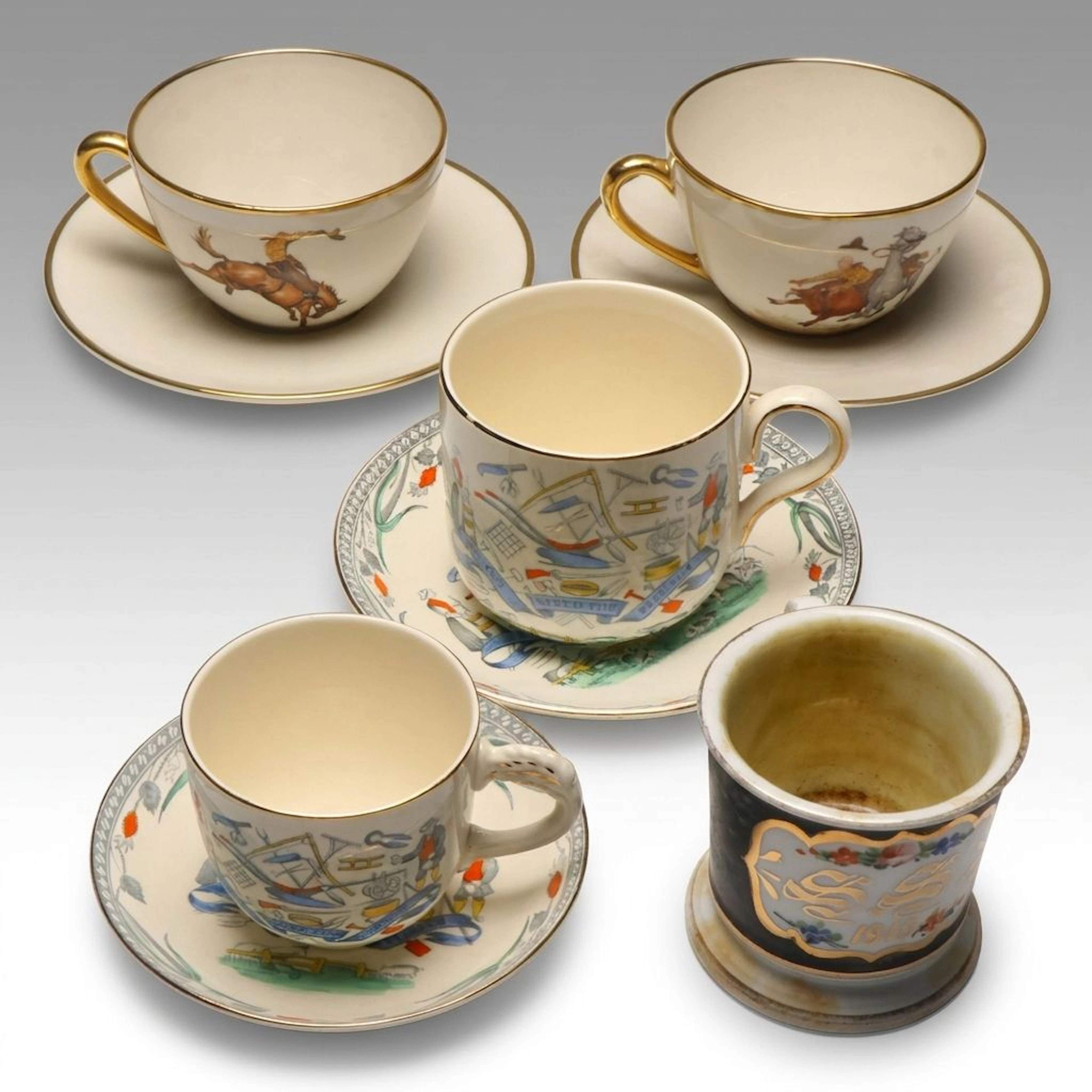 B & L "Farmer's Arms" and More Ceramic Teacups and Saucers