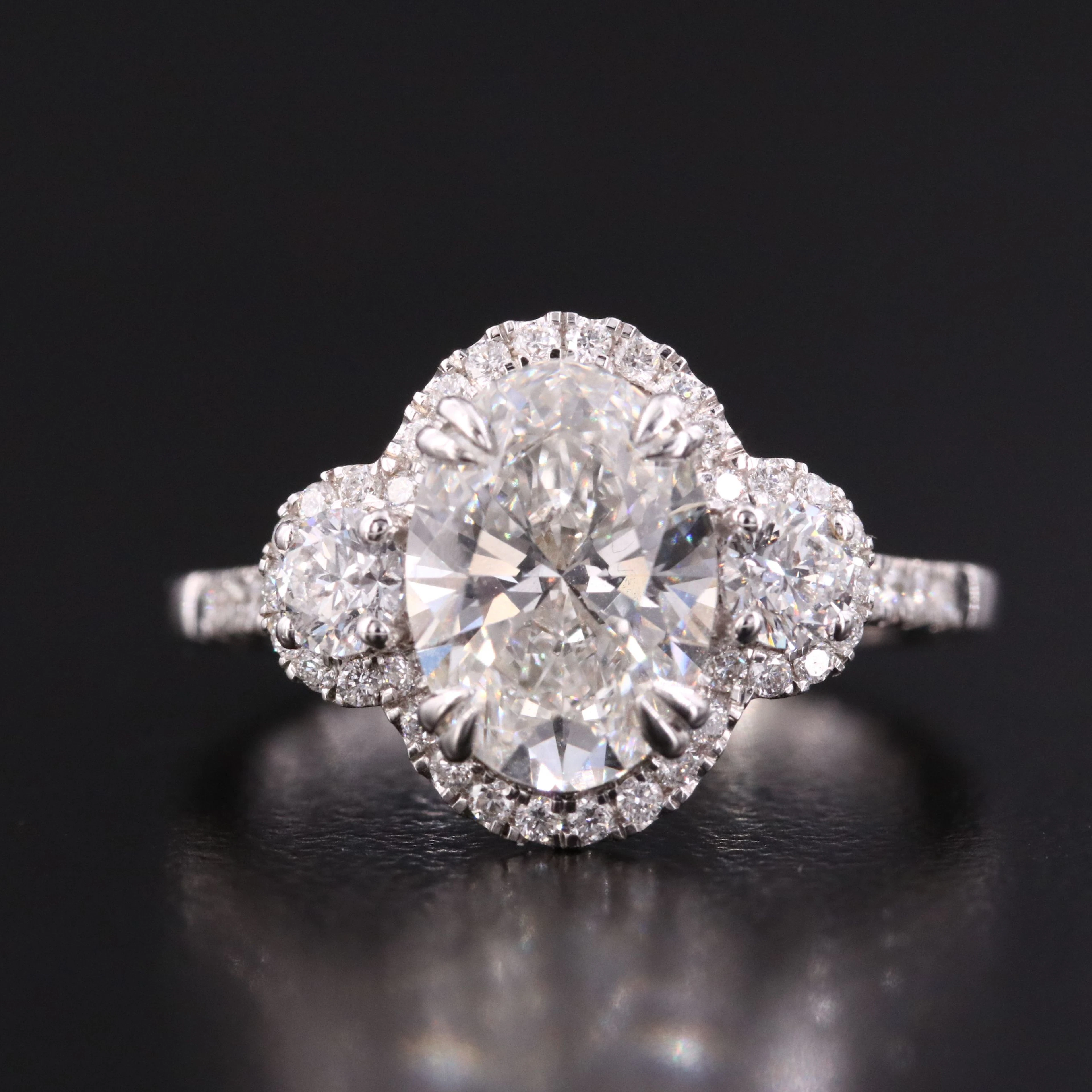 14K 3.00 CTW Lab Grown Diamond Ring with IGI Report