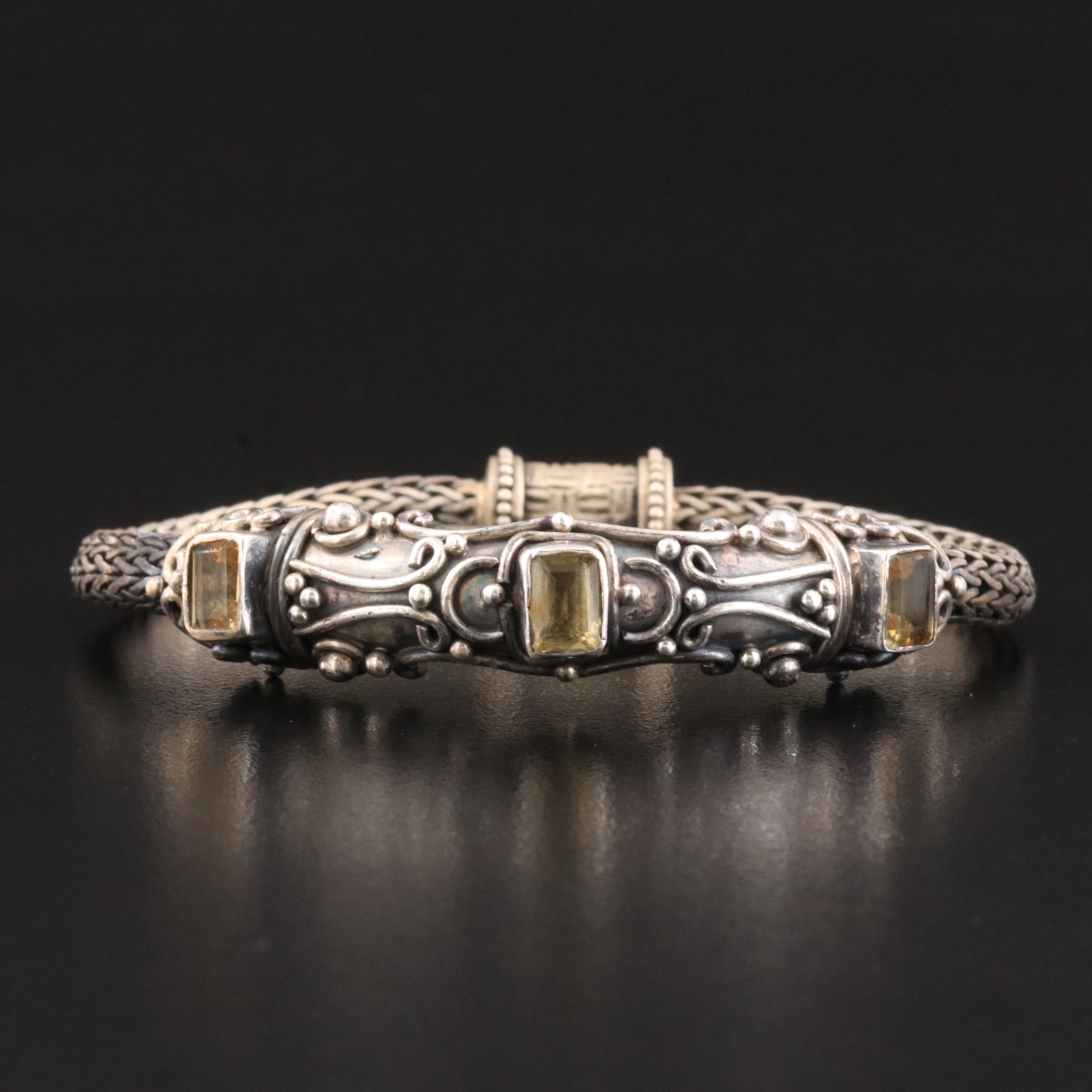 Sterling Citrine Bracelet