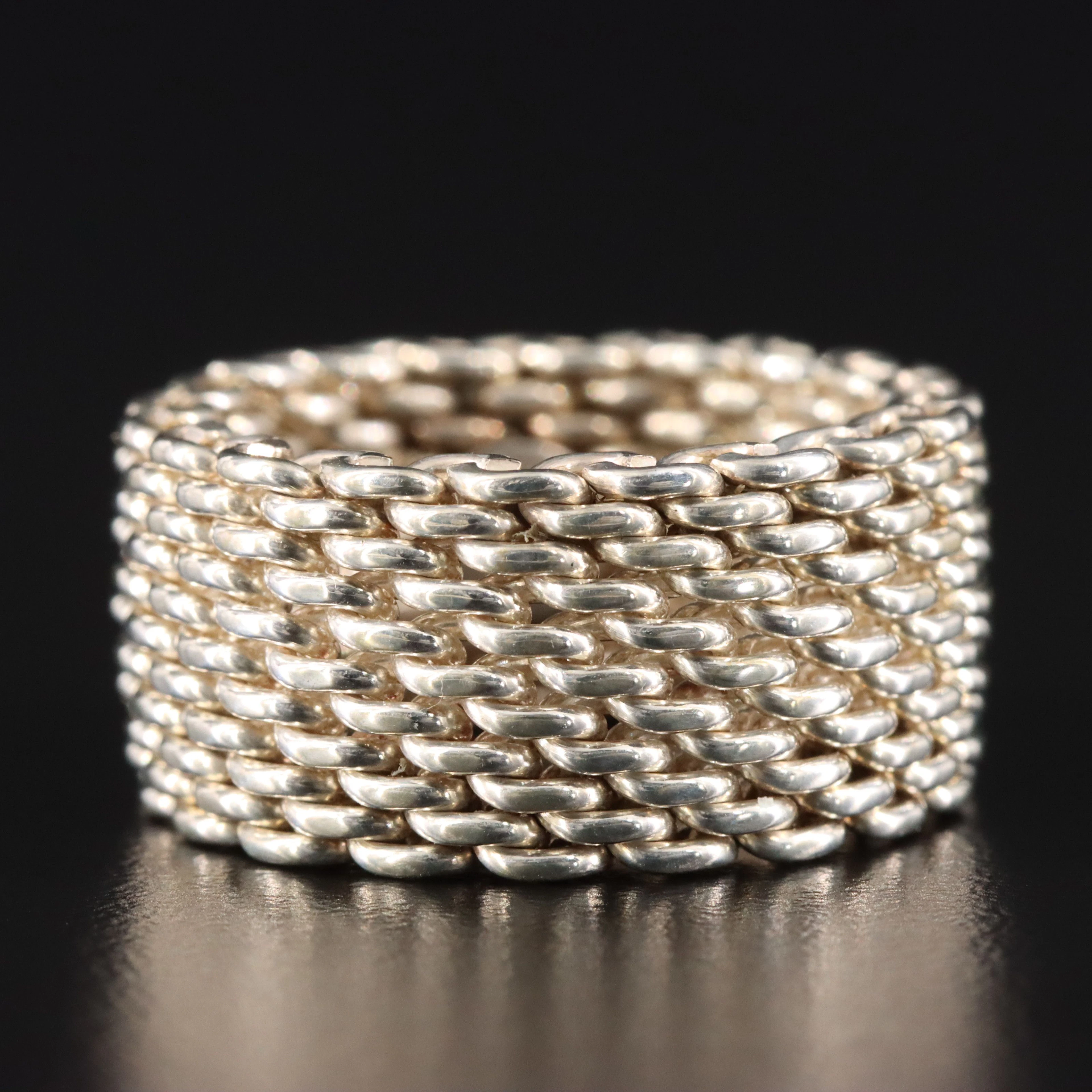 Tiffany & Co. Somerset Sterling Mesh Ring