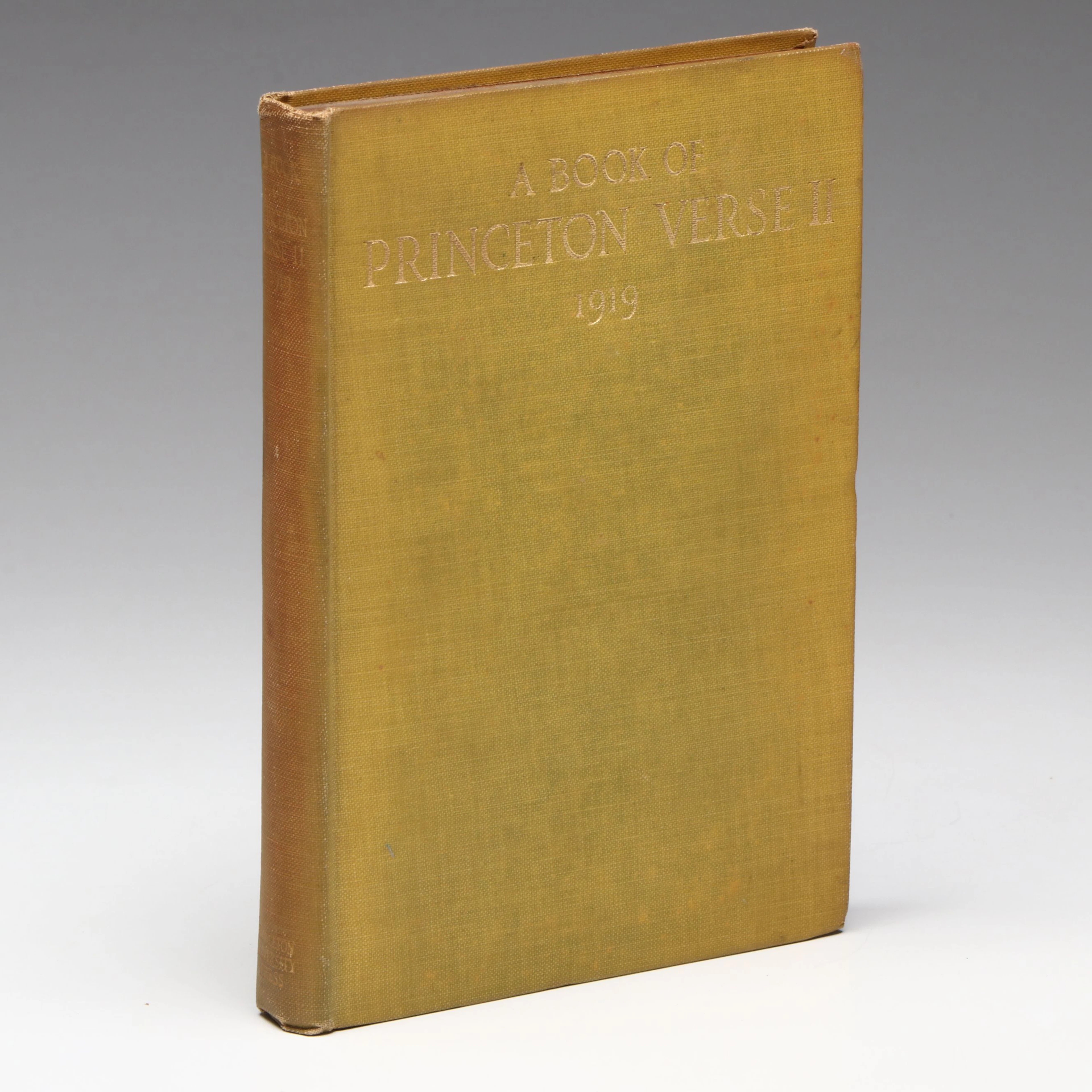 "A Book of Princeton Verse II" Featuring F. Scott Fitzgerald, 1919