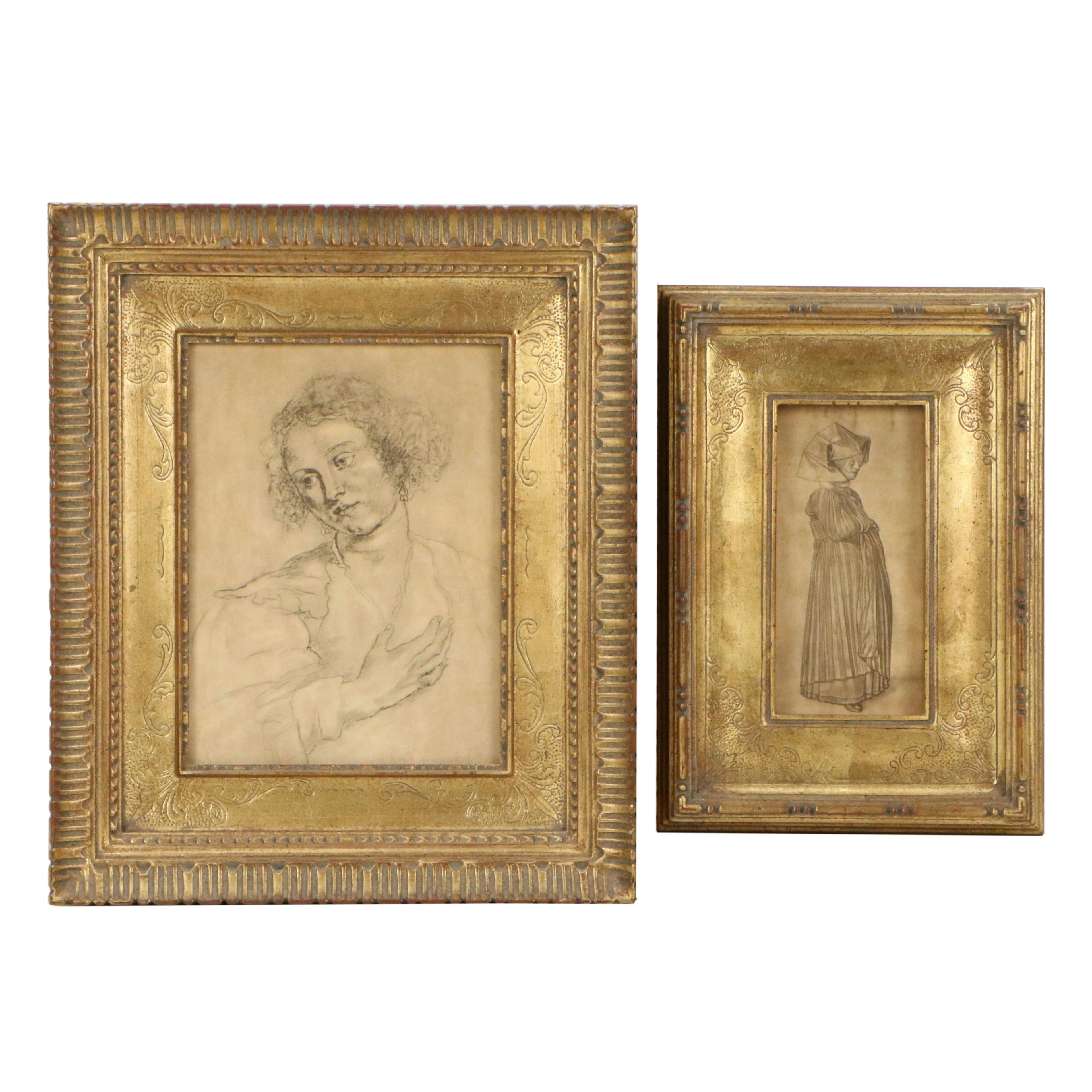 Rotogravures After Peter Paul Rubens and Albrecht Dürer, Circa Early 20th C.